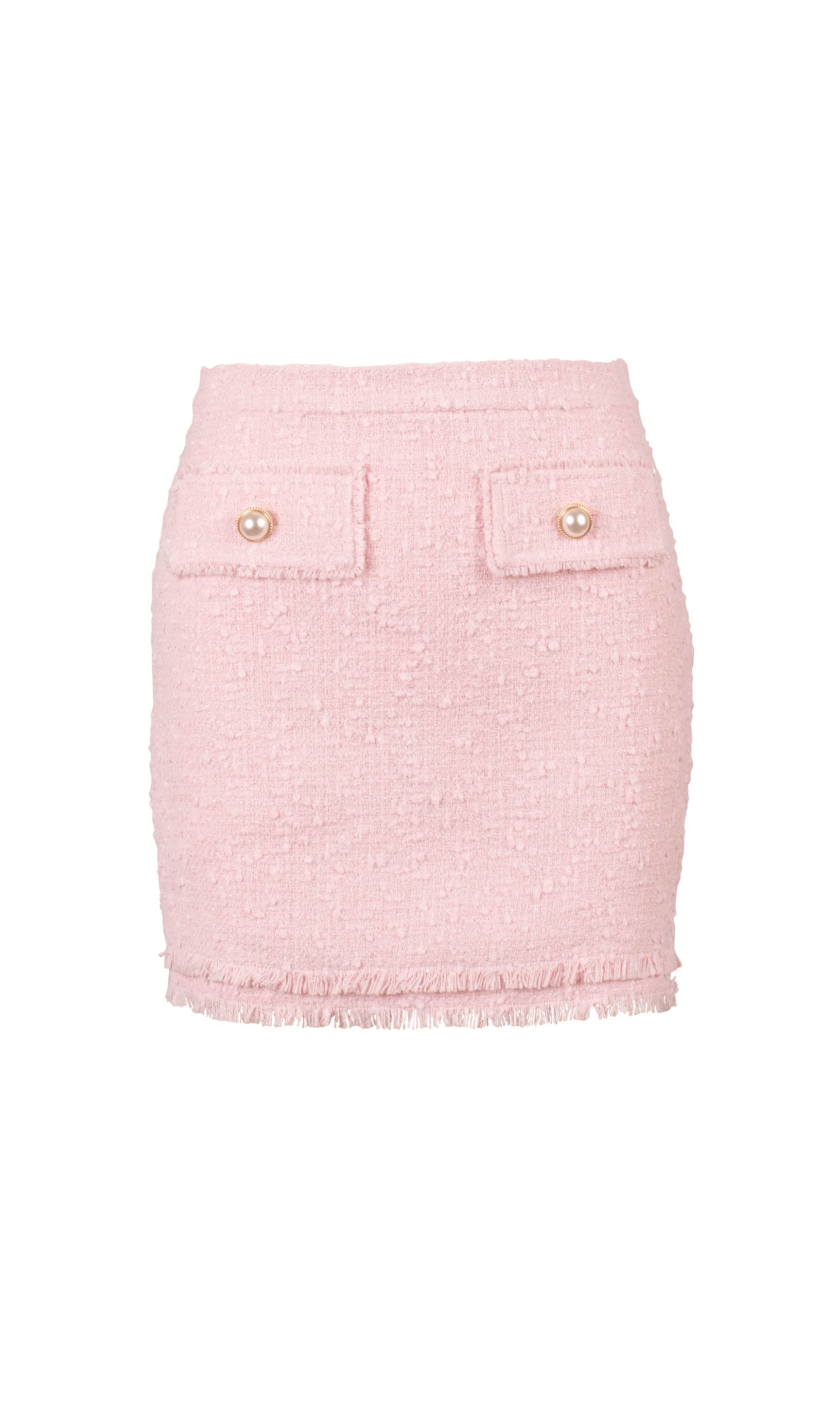ghost image of the Ava Tweed Skirt in ballet slipper pink