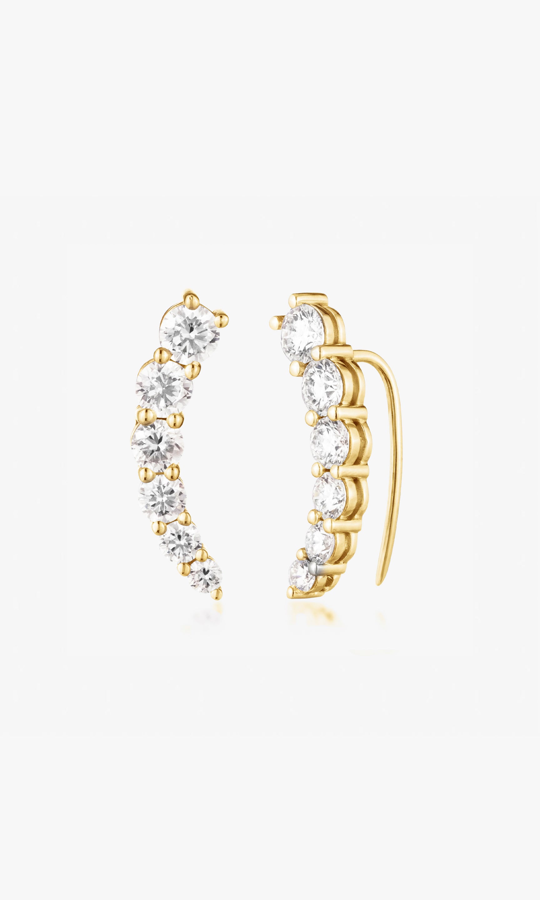 THE BESTIE SINGLE EAR CLIMBER EARRING 2.15 Carats