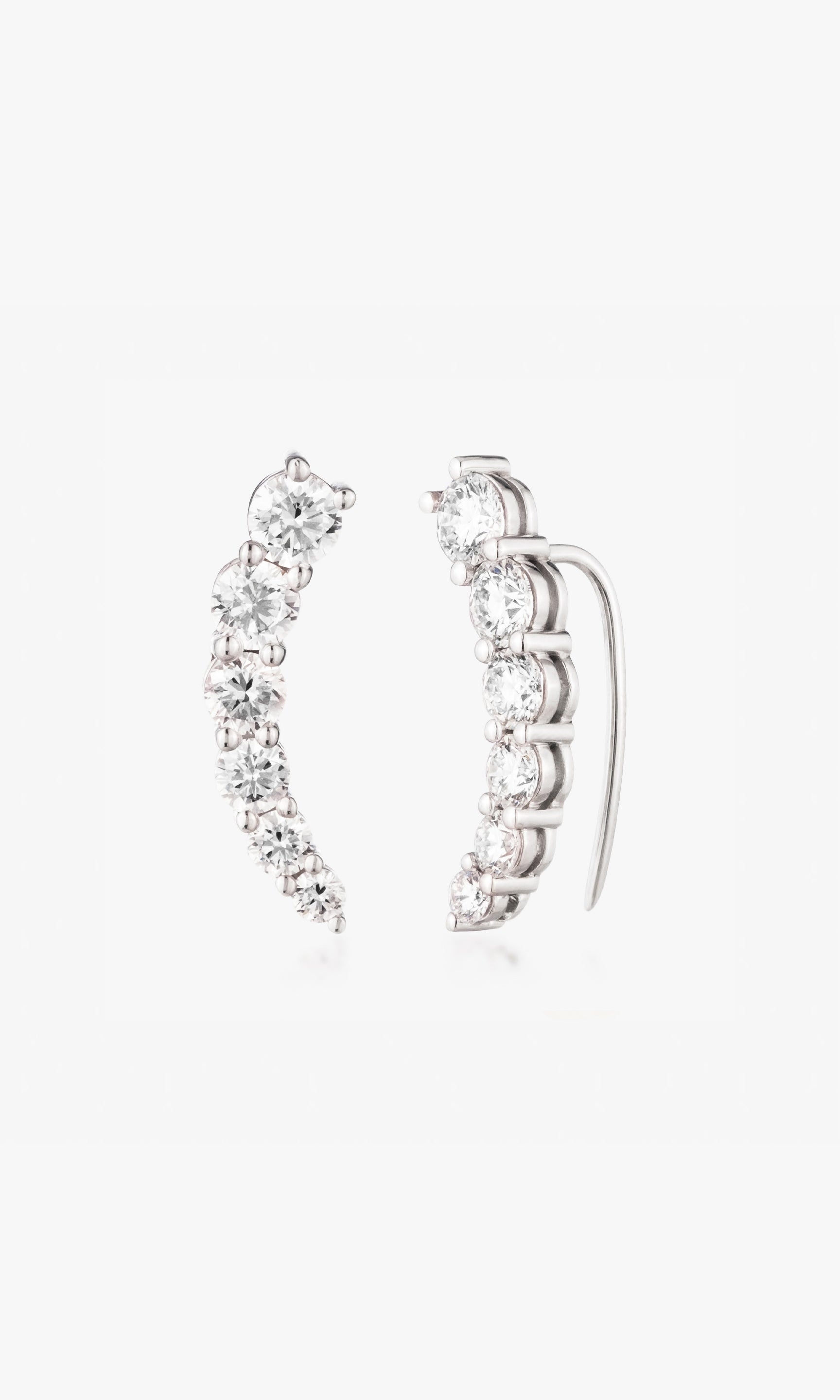 THE BESTIE SINGLE EAR CLIMBER EARRING 2.15 Carats