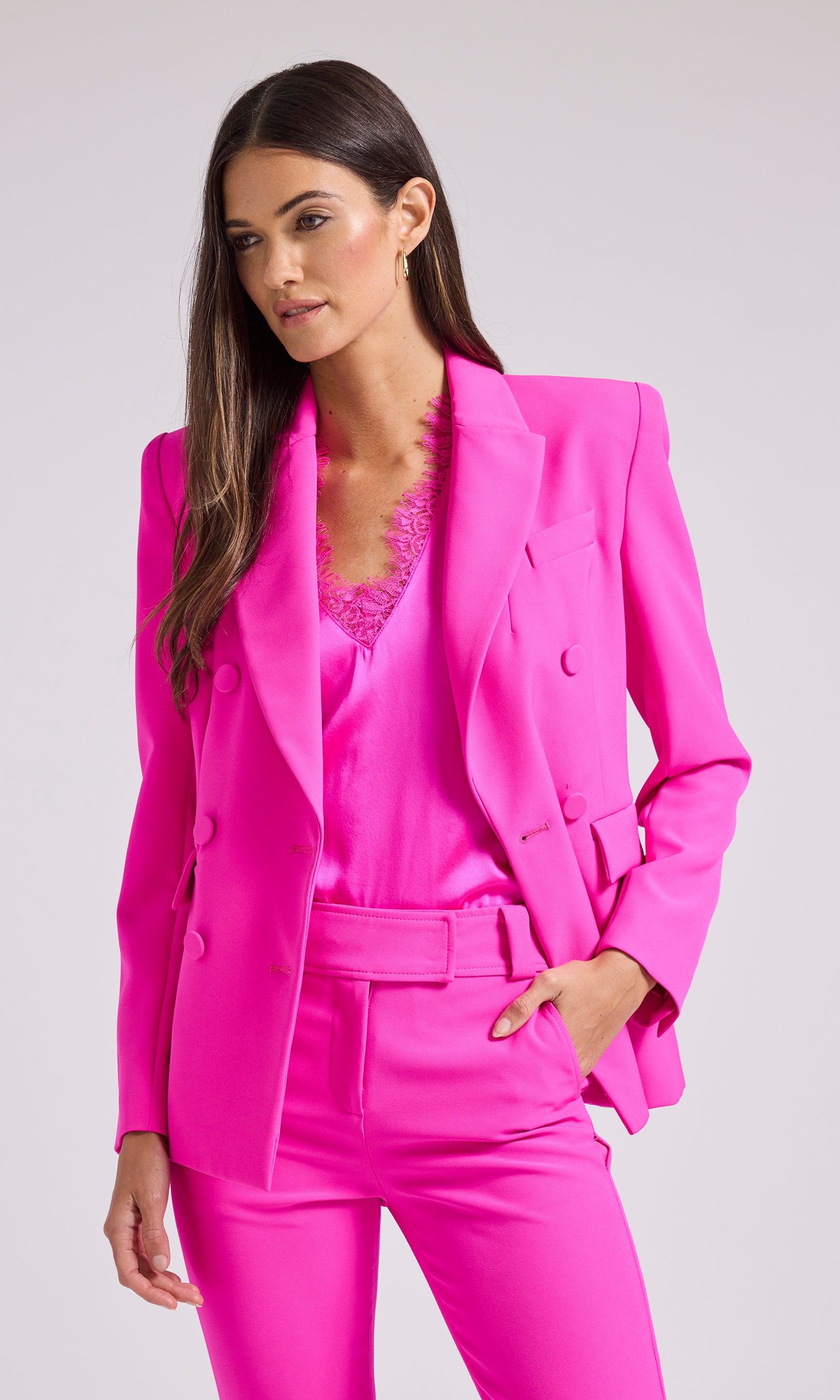 Serena Hot Pink Blazer – The Blaze Her Co