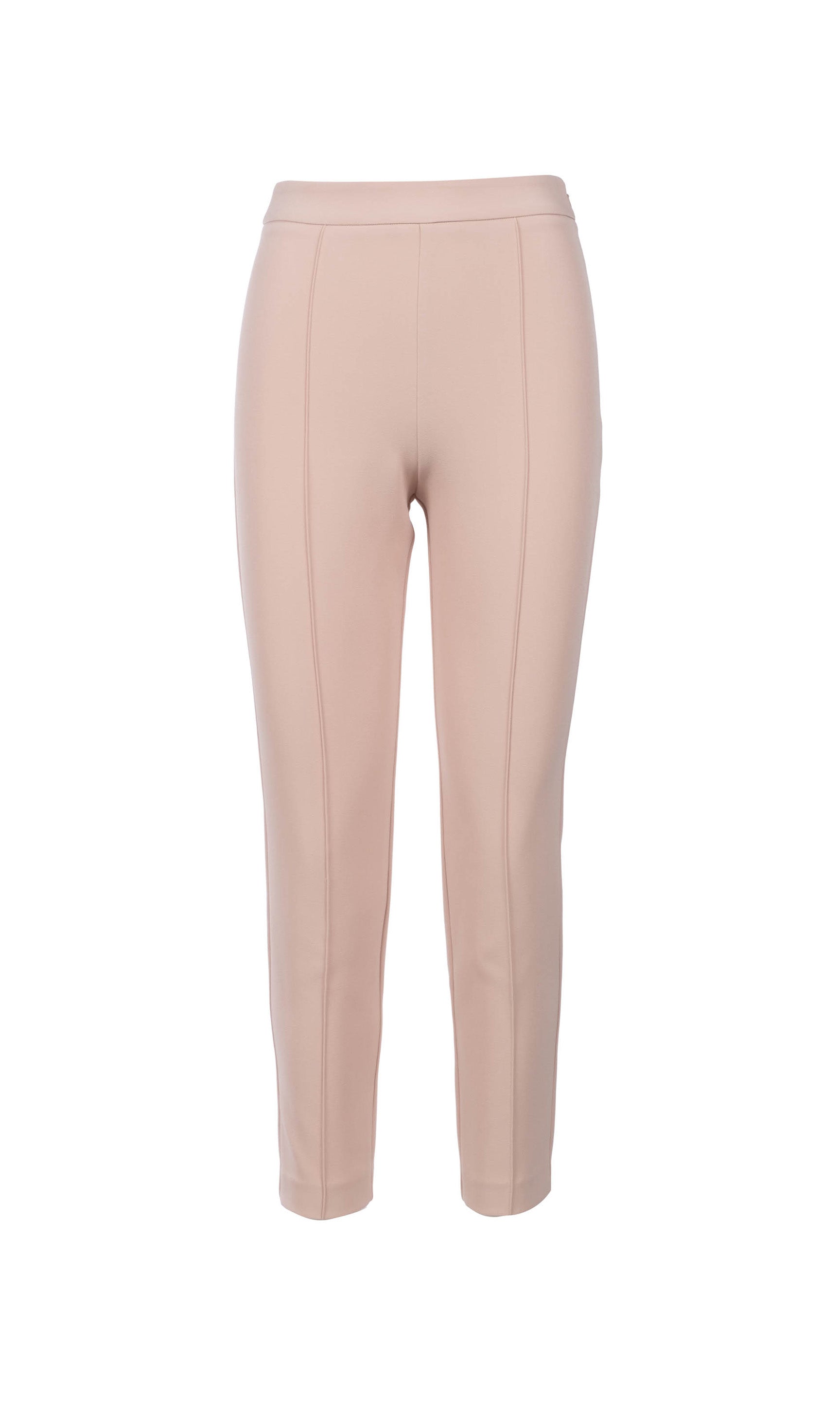 Flat image of the Lonny Crepe Pants in latte on a white background