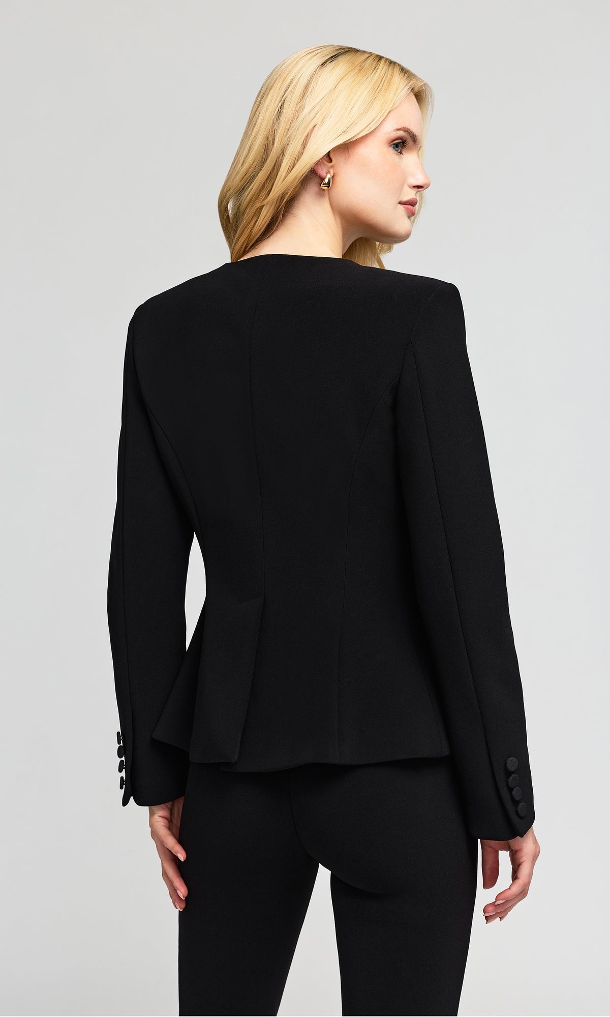 Cameron Power Stretch Crepe Bow Jacket