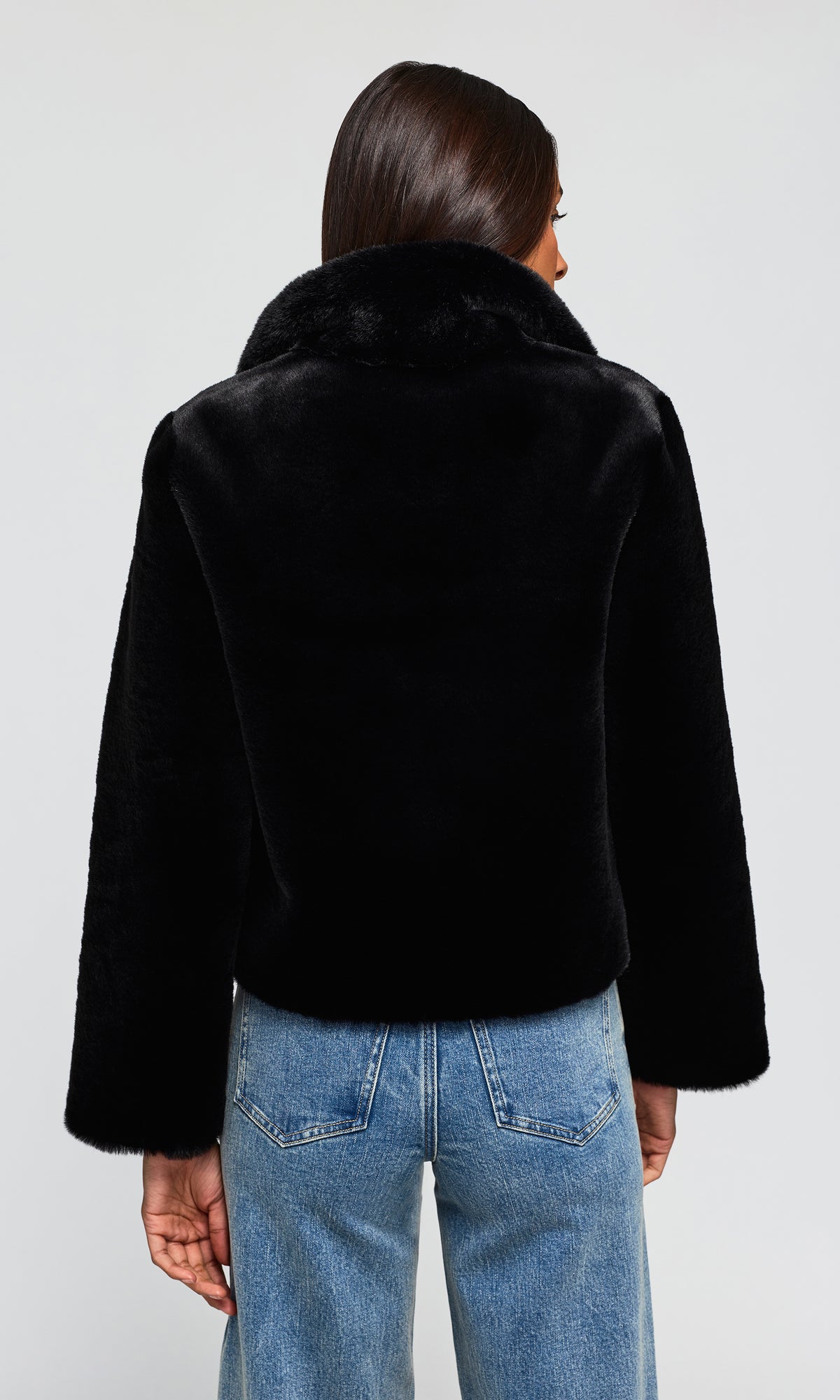 Delphine Reversible Faux Fur Shearling Jacket