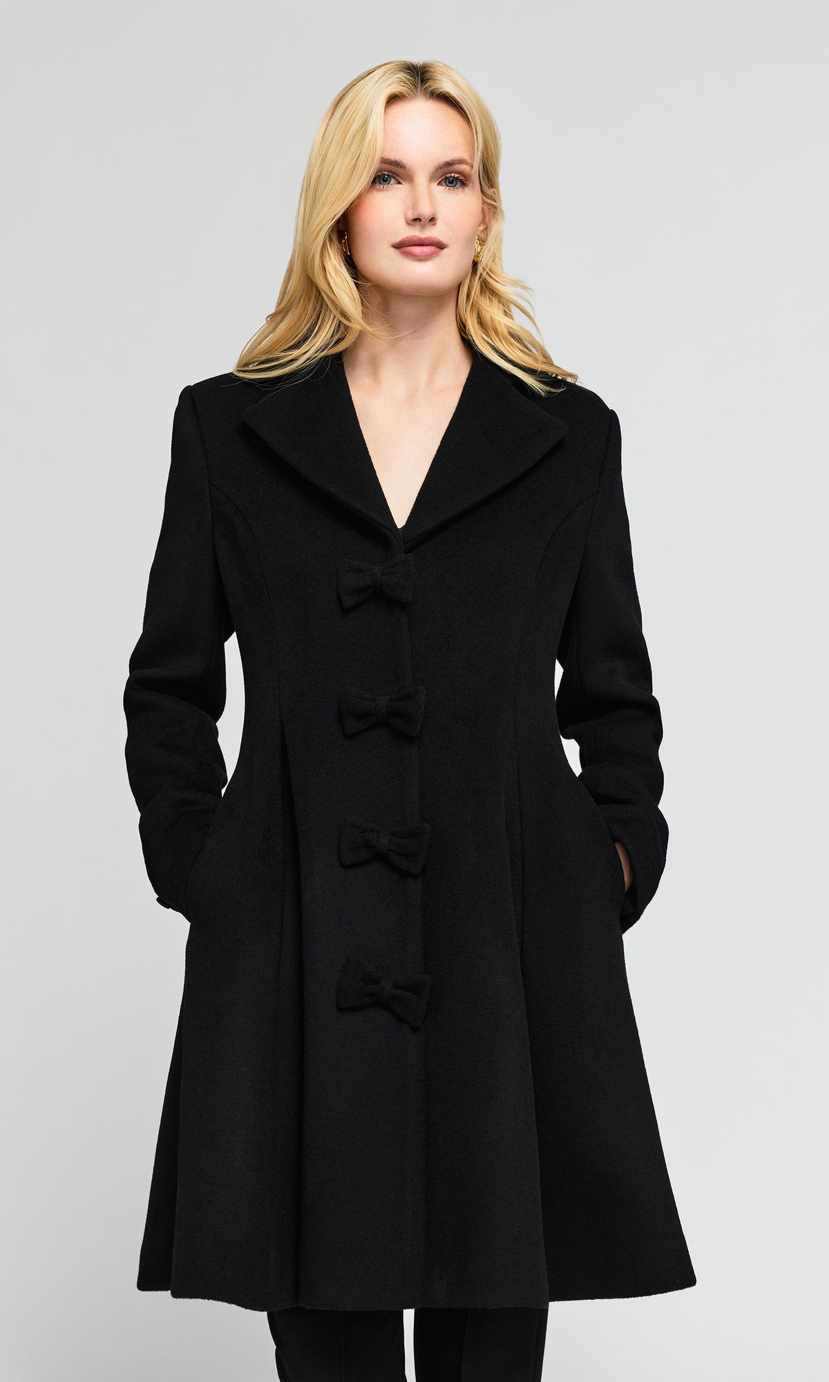 Jackie Bow Wool Coat