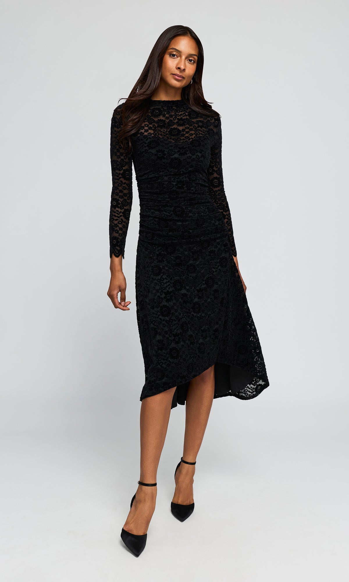 Karmen Velvet Lace Dress