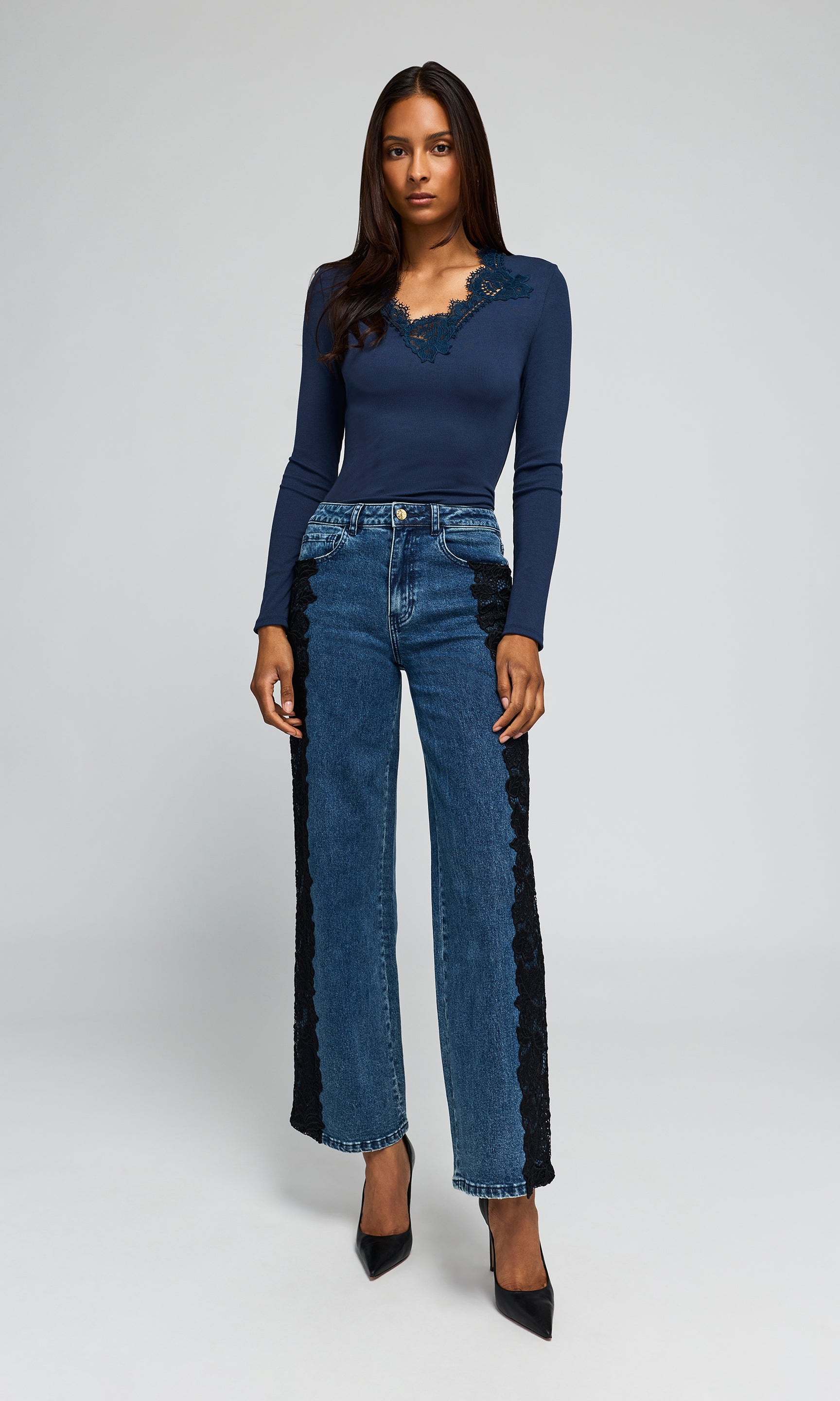 Lady Lace Combo Top
