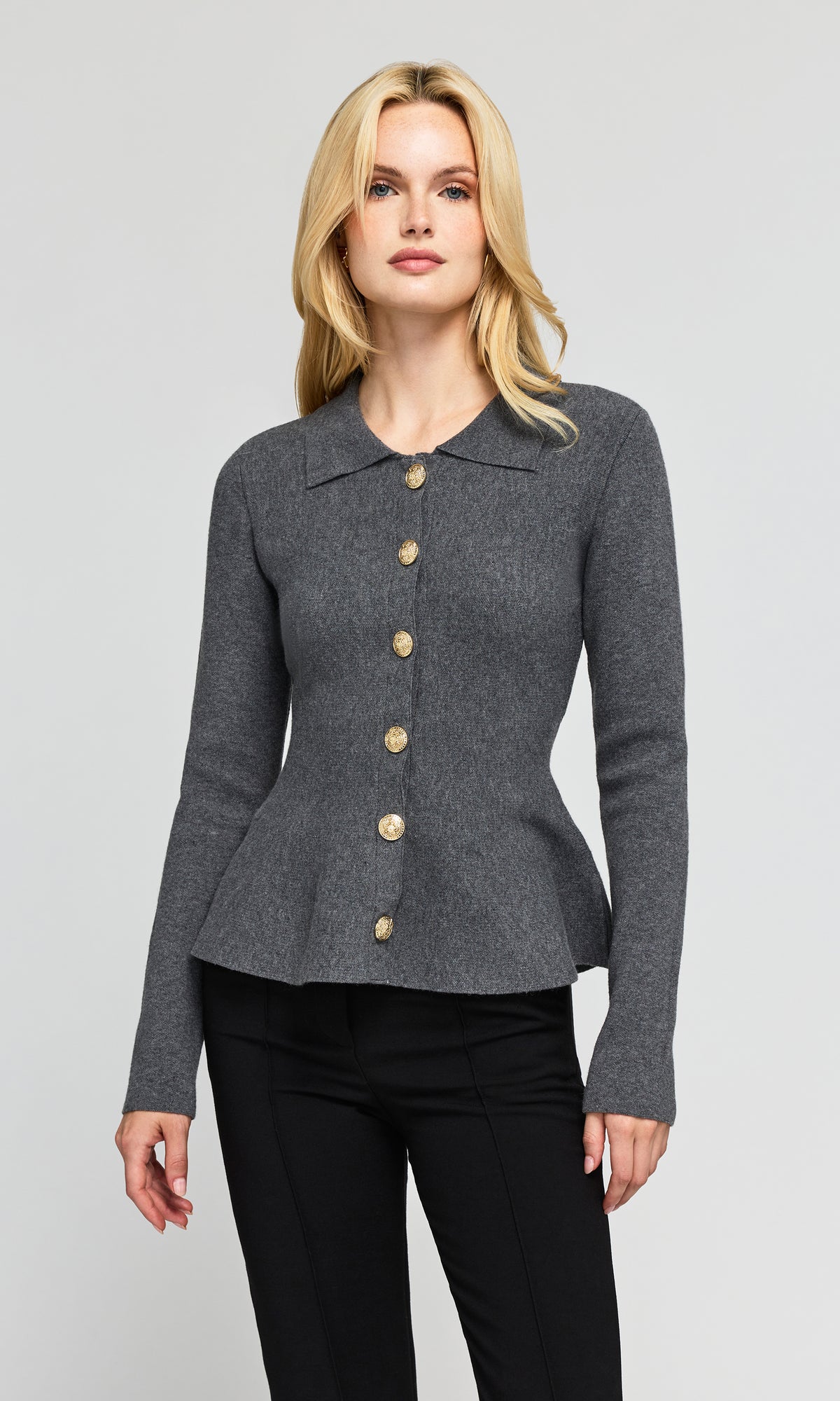 Veronica Peplum Cardigan