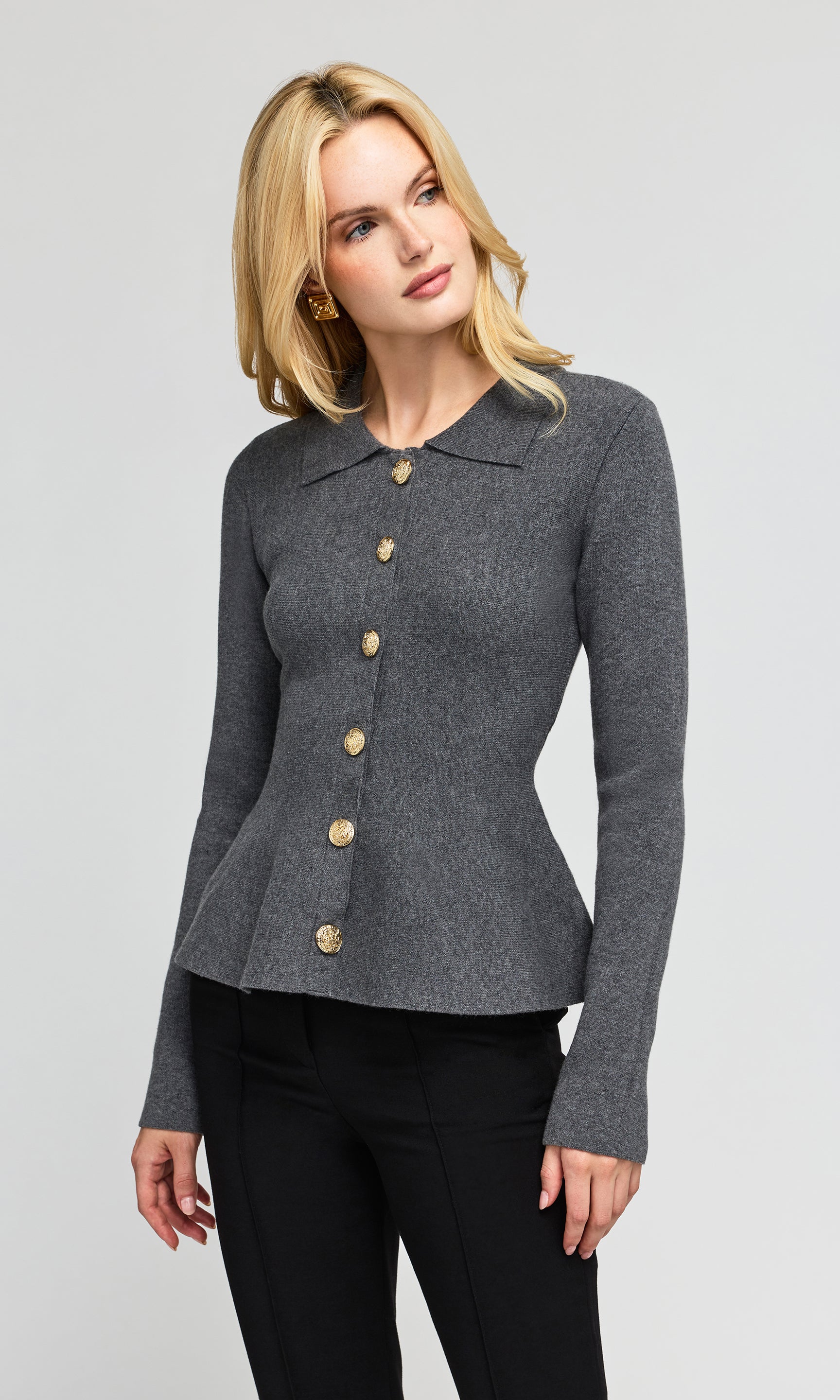 Veronica Peplum Cardigan