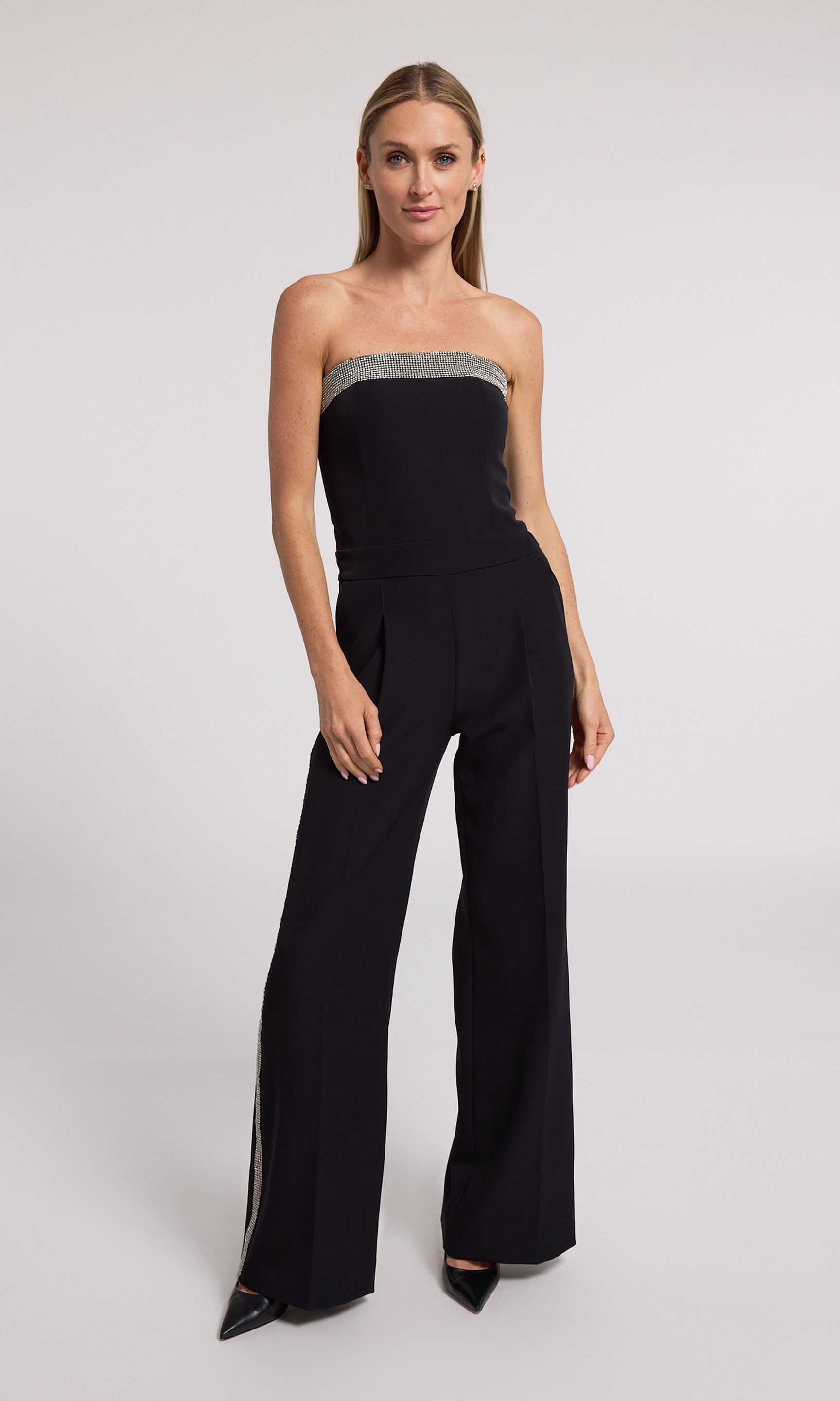 Professional black jumpsuit online