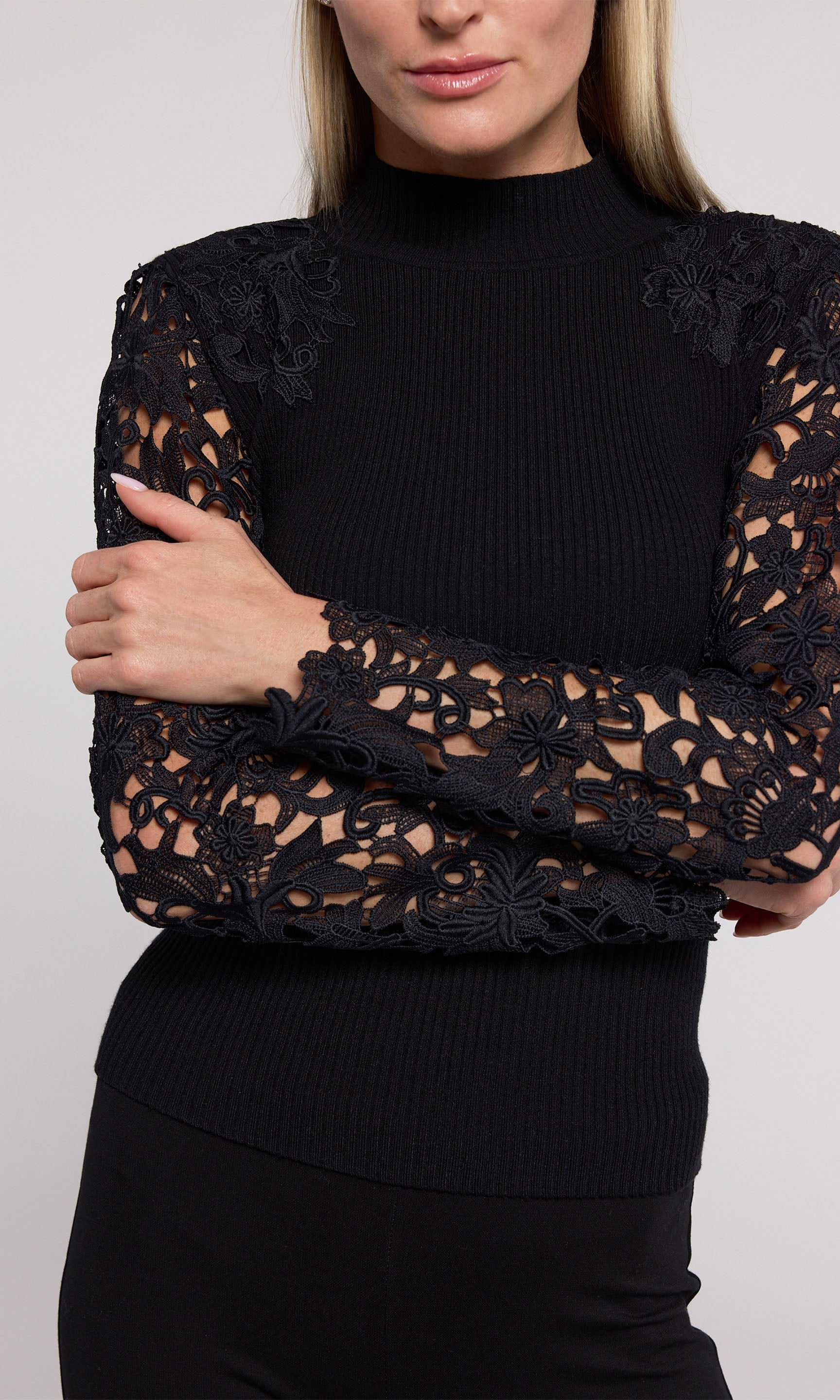 Marcelena Lace Combo Sweater – Generation Love marcelena-lace-combo-sweater-generation-love
