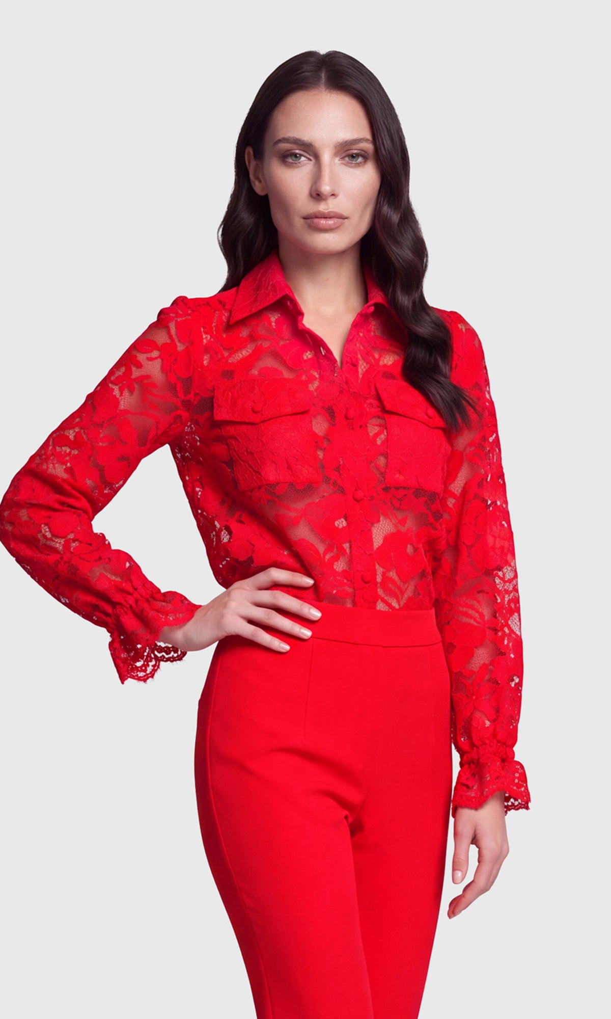 Priya Mesh Lace Shirt