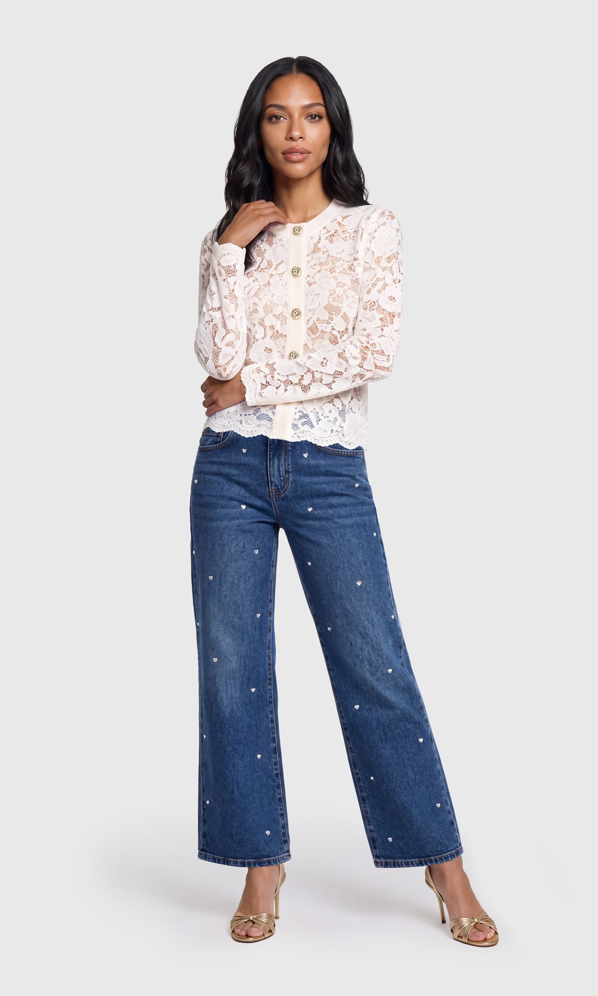 Selina Mesh Lace Cardigan