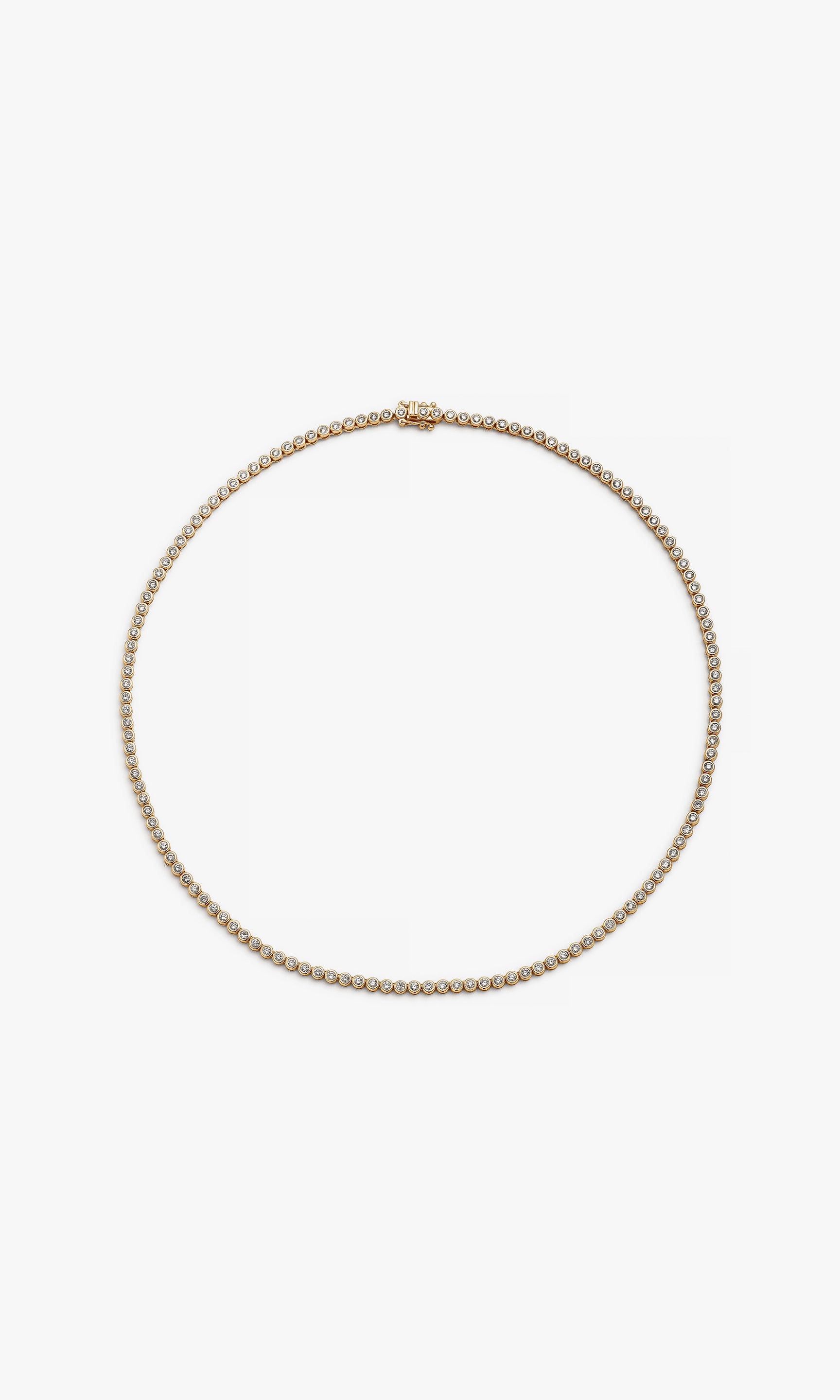 TRESOR BEZEL TENNIS NECKLACE 3.54 Carats