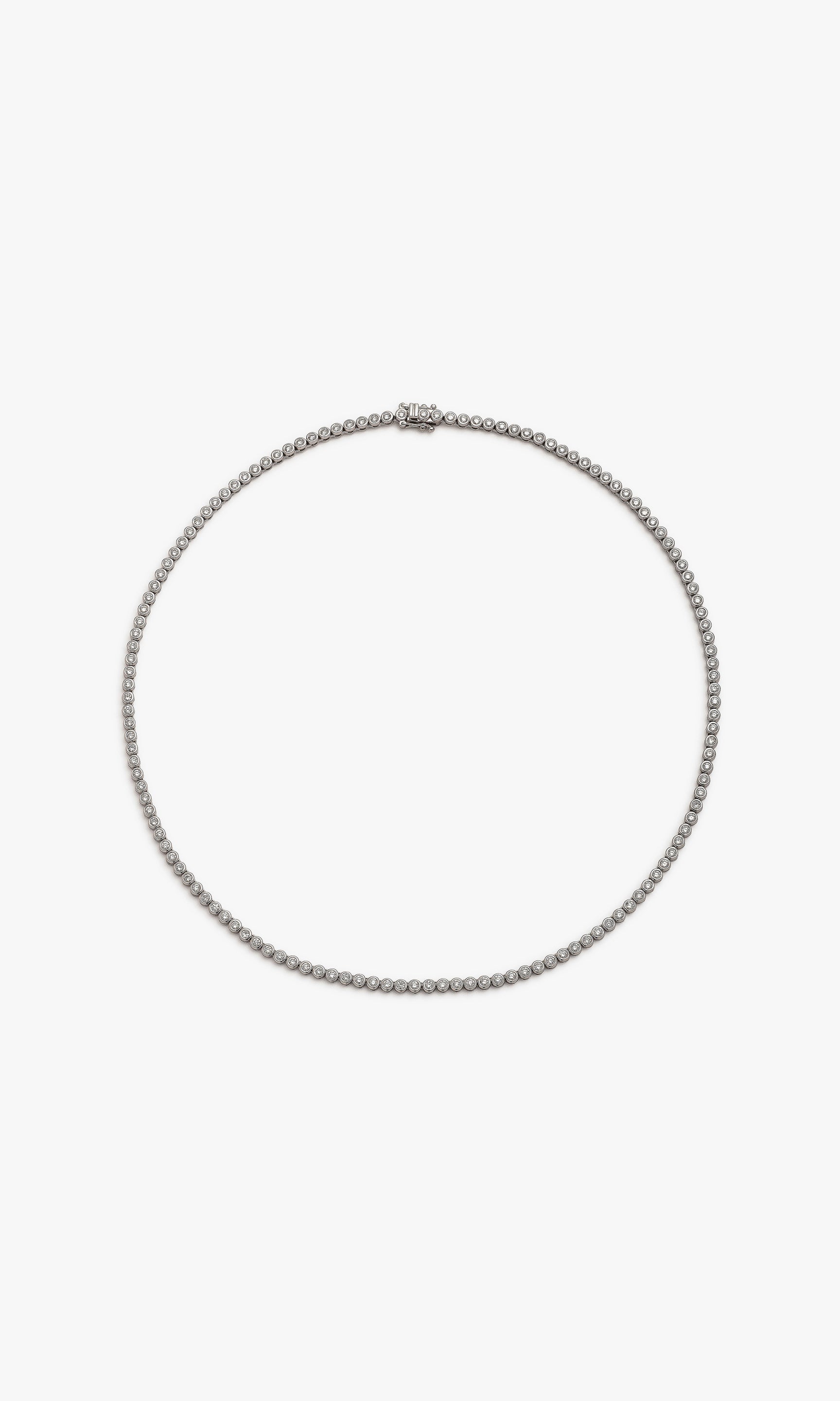 TRESOR BEZEL TENNIS NECKLACE 3.54 Carats