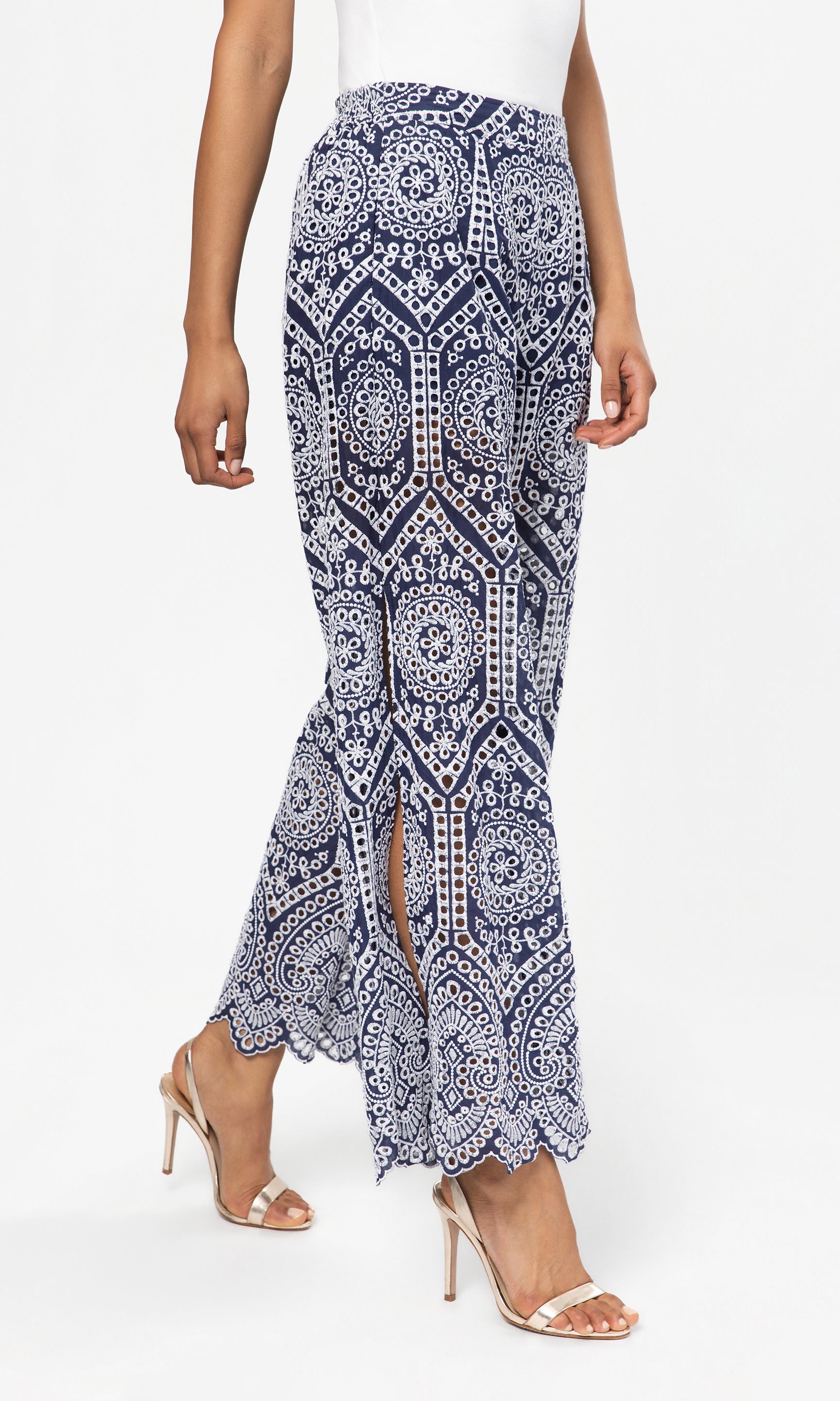 Fifi Cotton Eyelet Pants