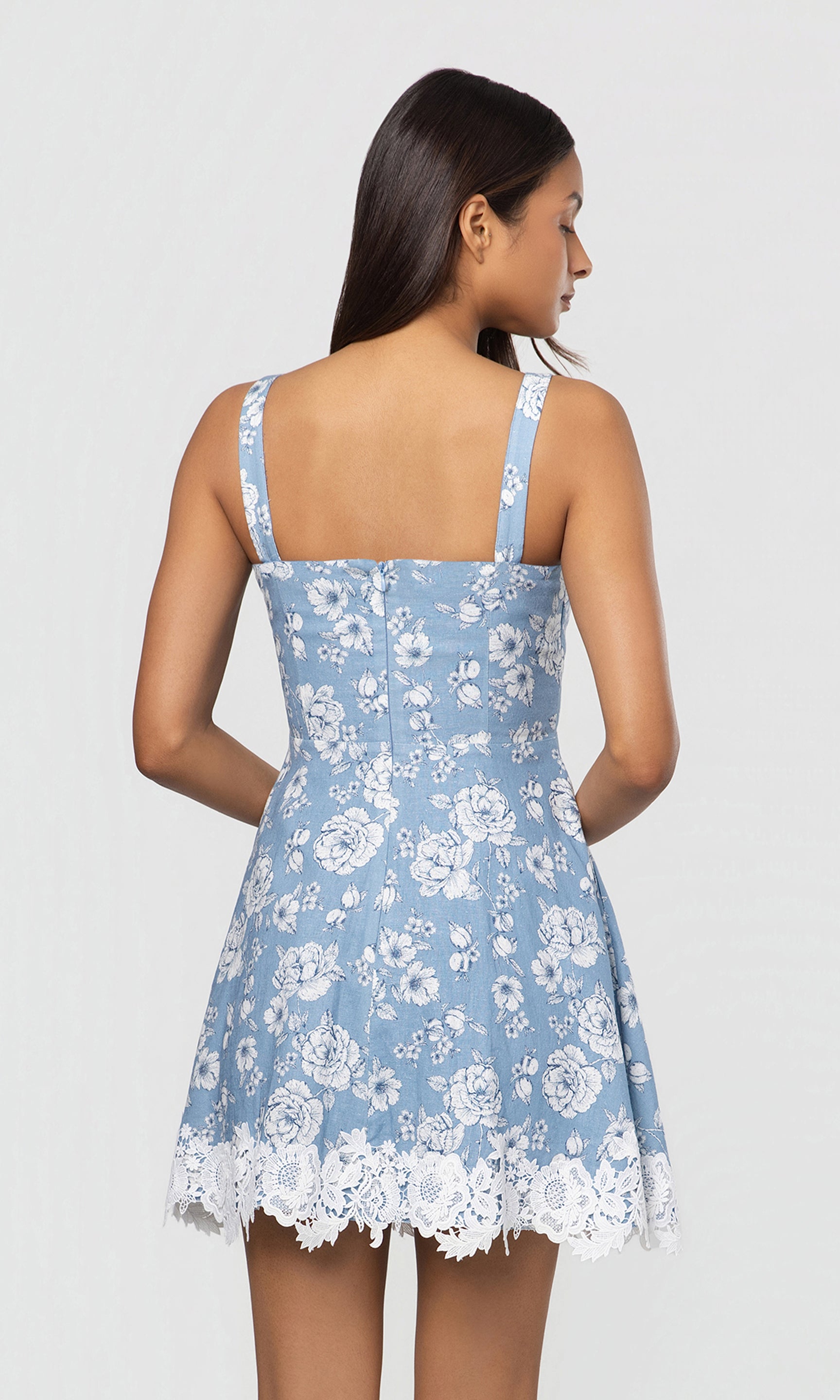 Ivy Floral Linen Dress