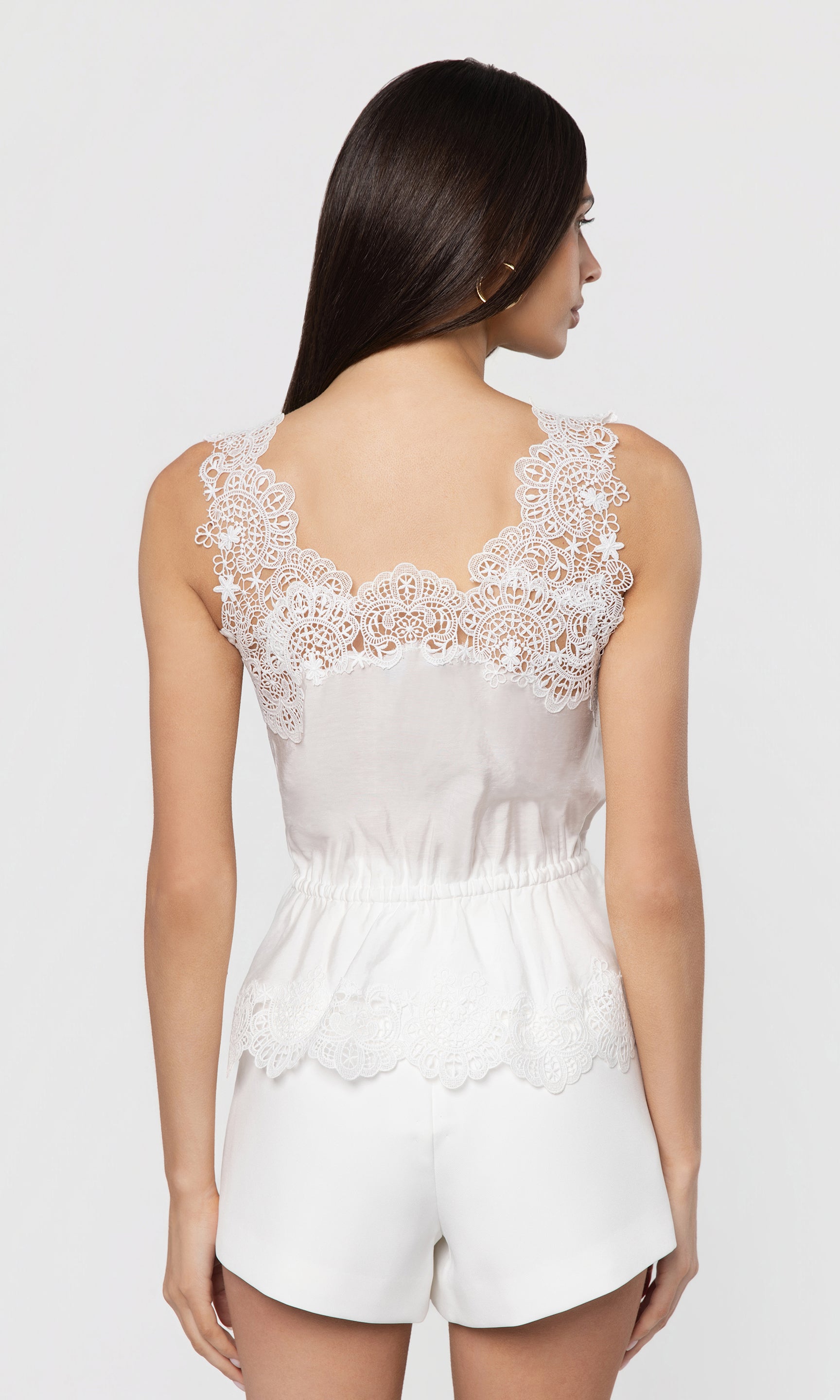 Lennox Lace Combo Voile Top