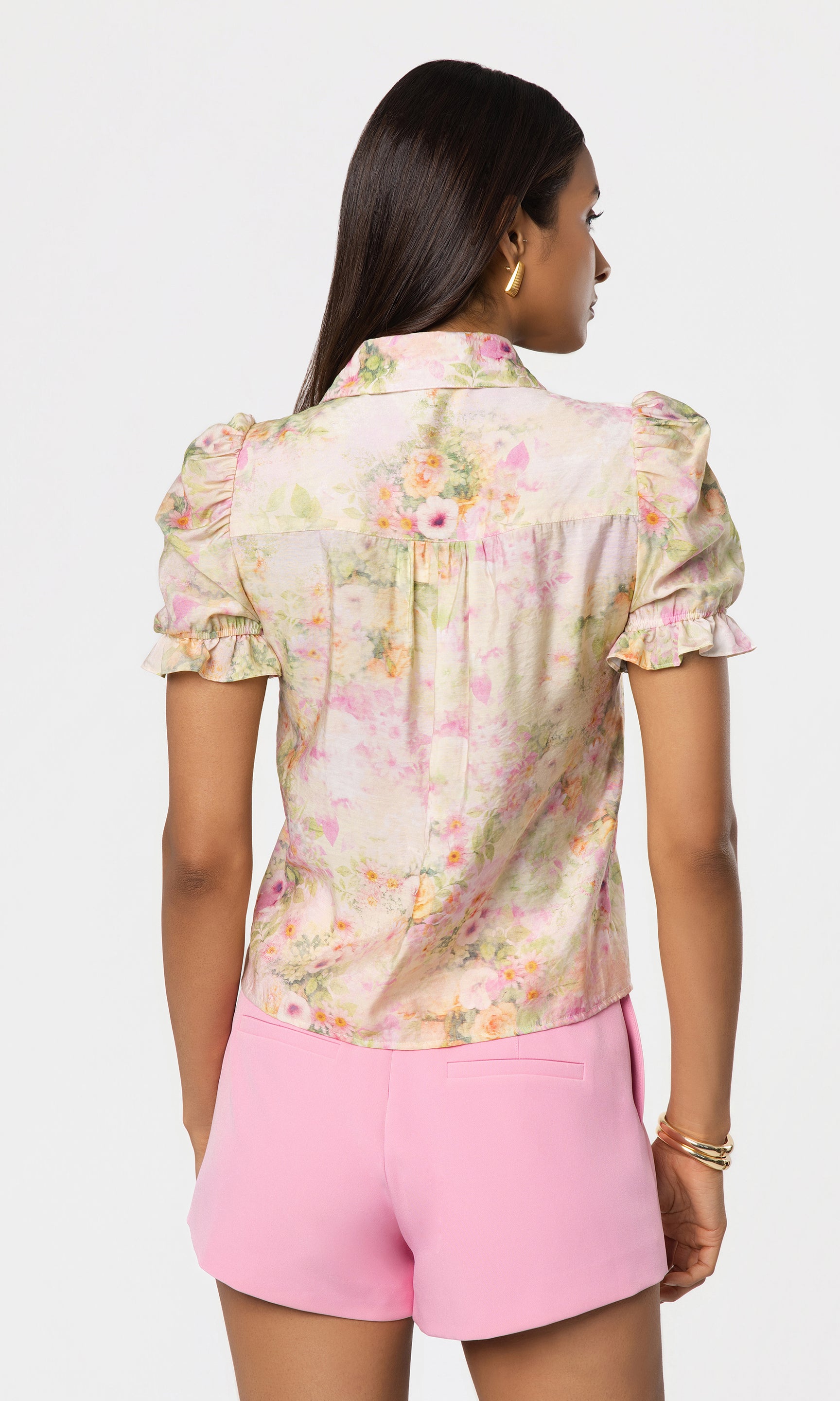 Mina Floral Voile Top