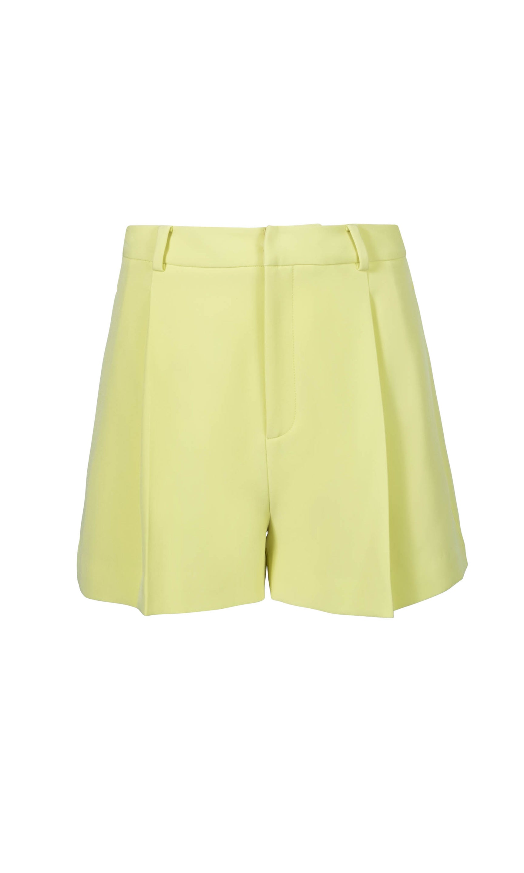 ghost image of the sena crepe shorts in limoncello