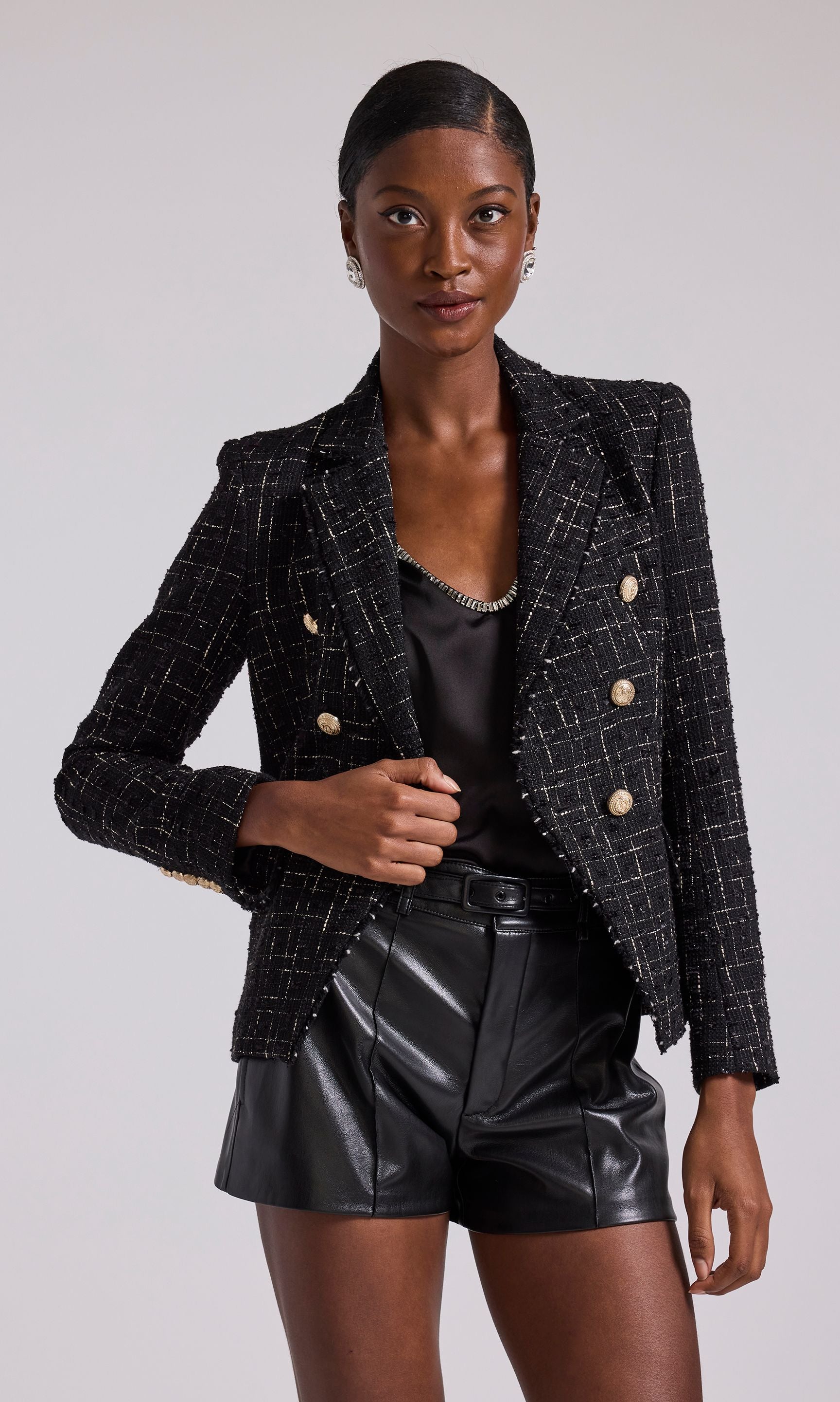 Boucle deals tweed blazer