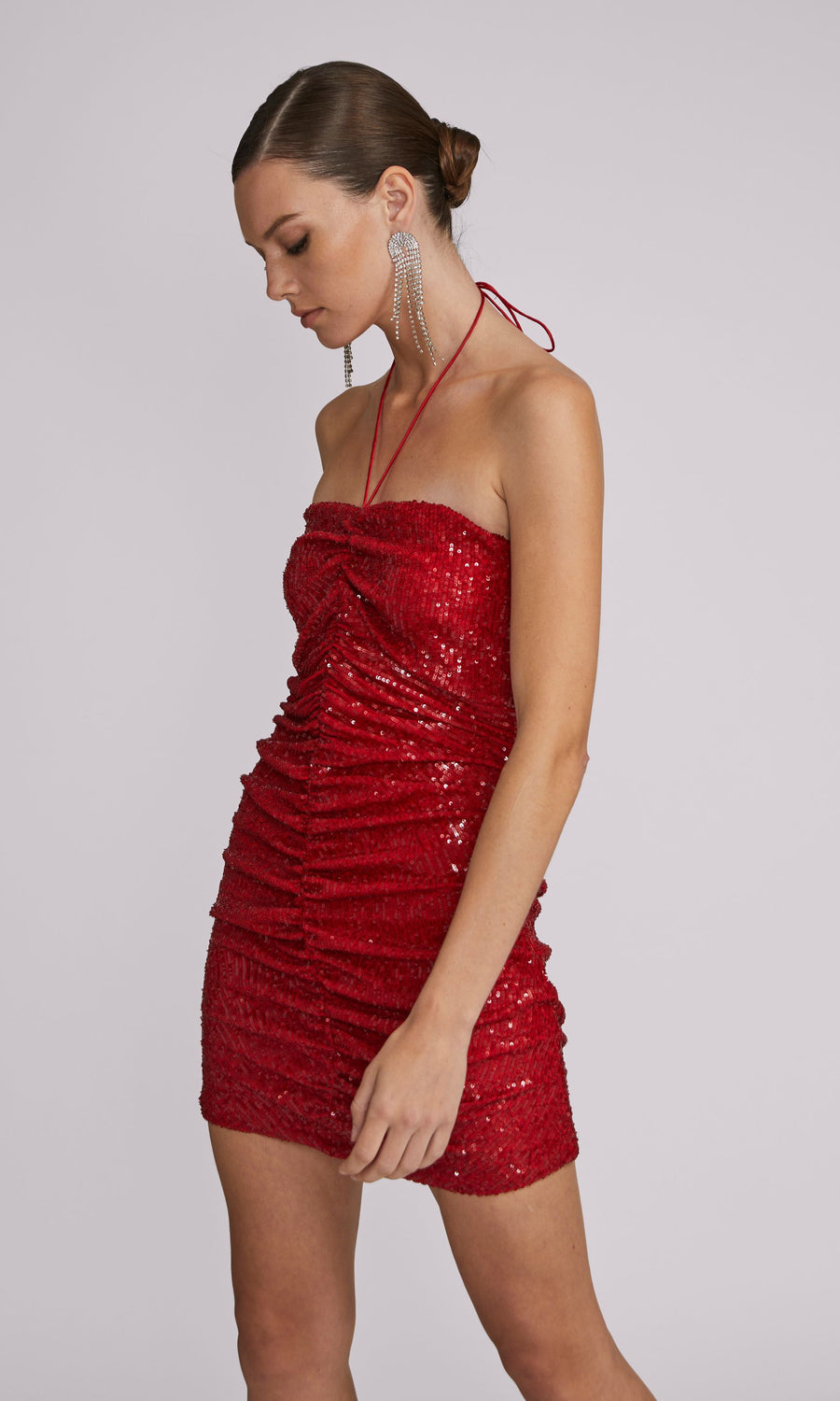 Jasmine Sequin Dress - Rouge
