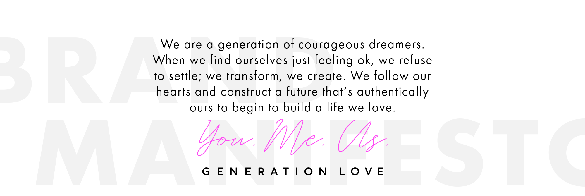 About Us Generation Love