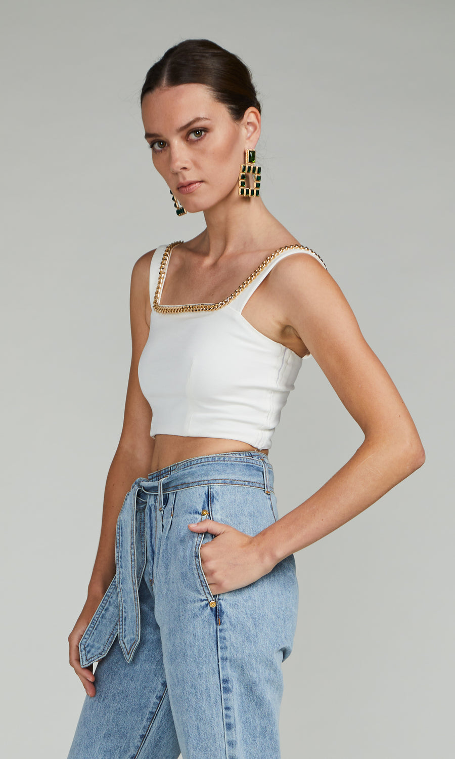 Carina Chain Top - White