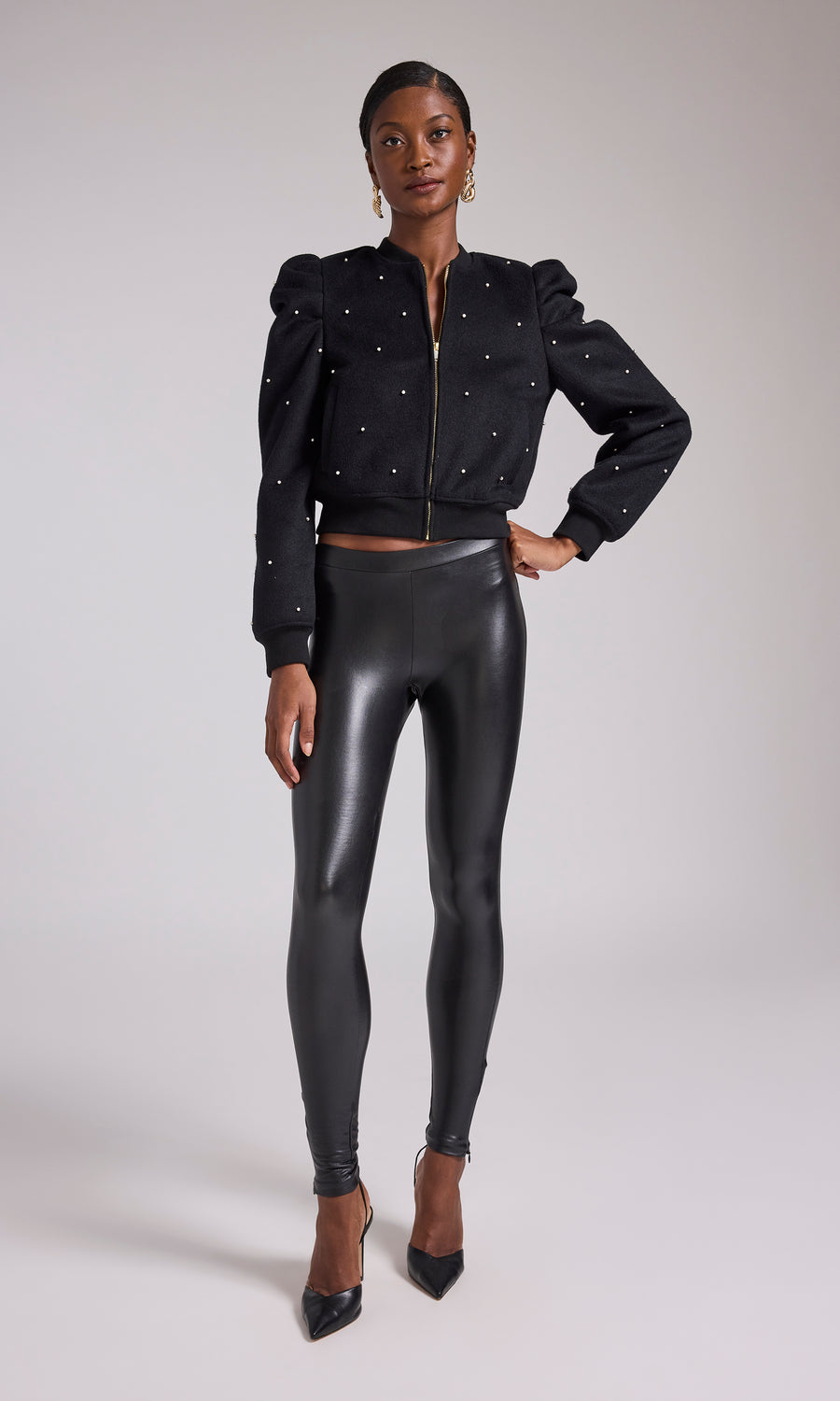 High-rise Black Pearl thermal leggings (Packed in a bag) - Official online  store Conte