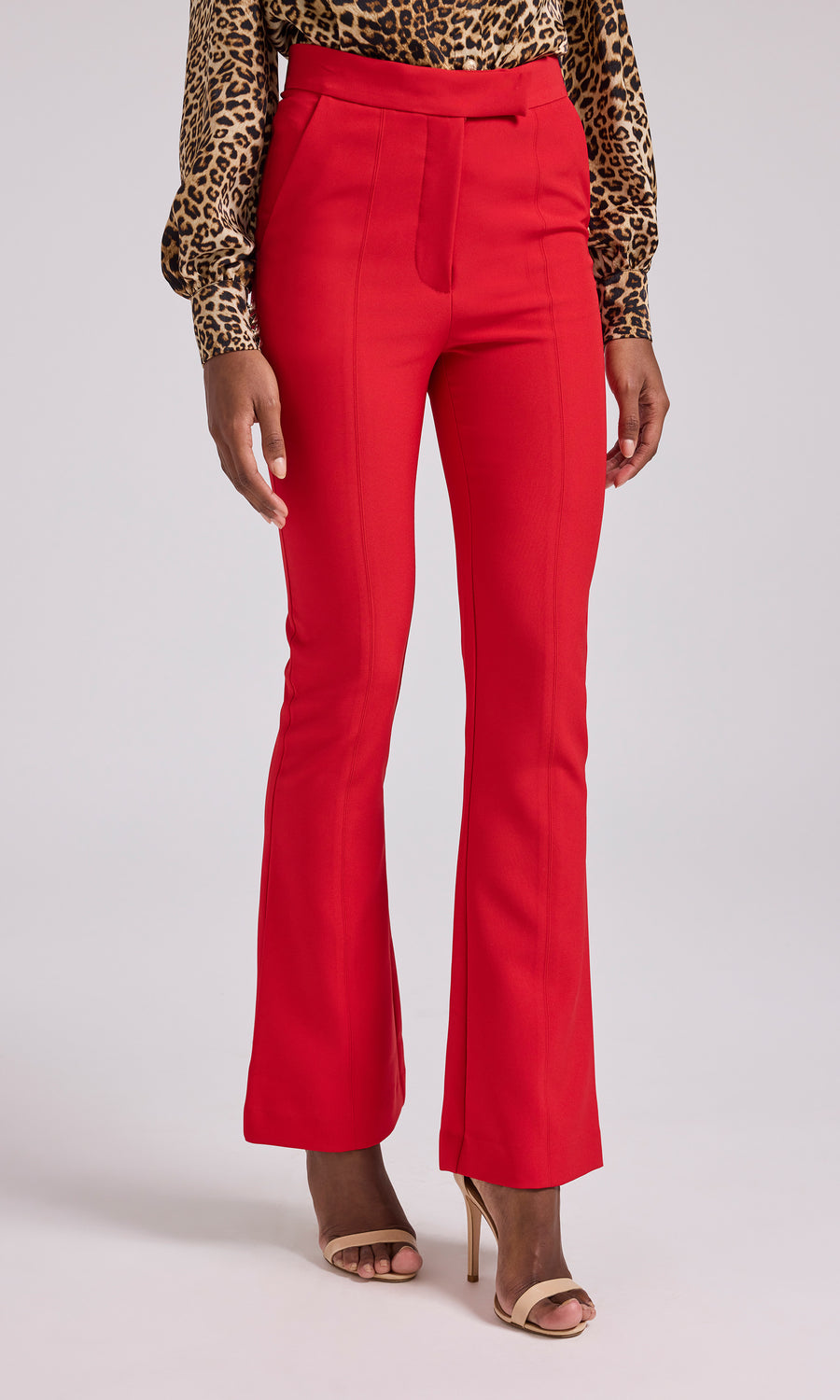 Lucca Crepe Pants - Red