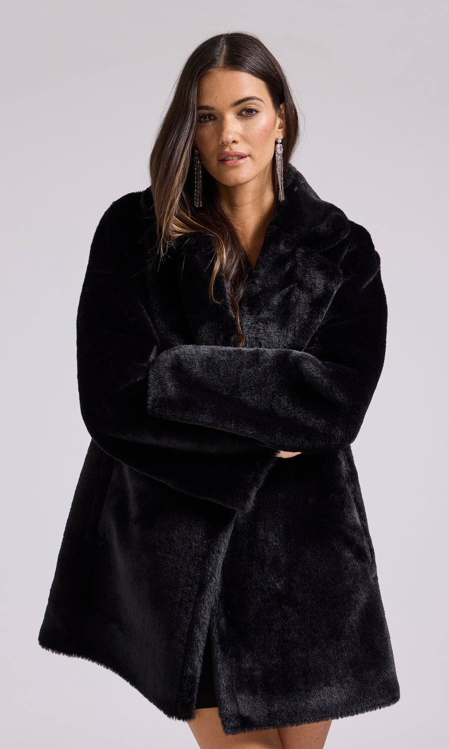Megan Reversible Faux Fur Shearling Coat – Generation Love