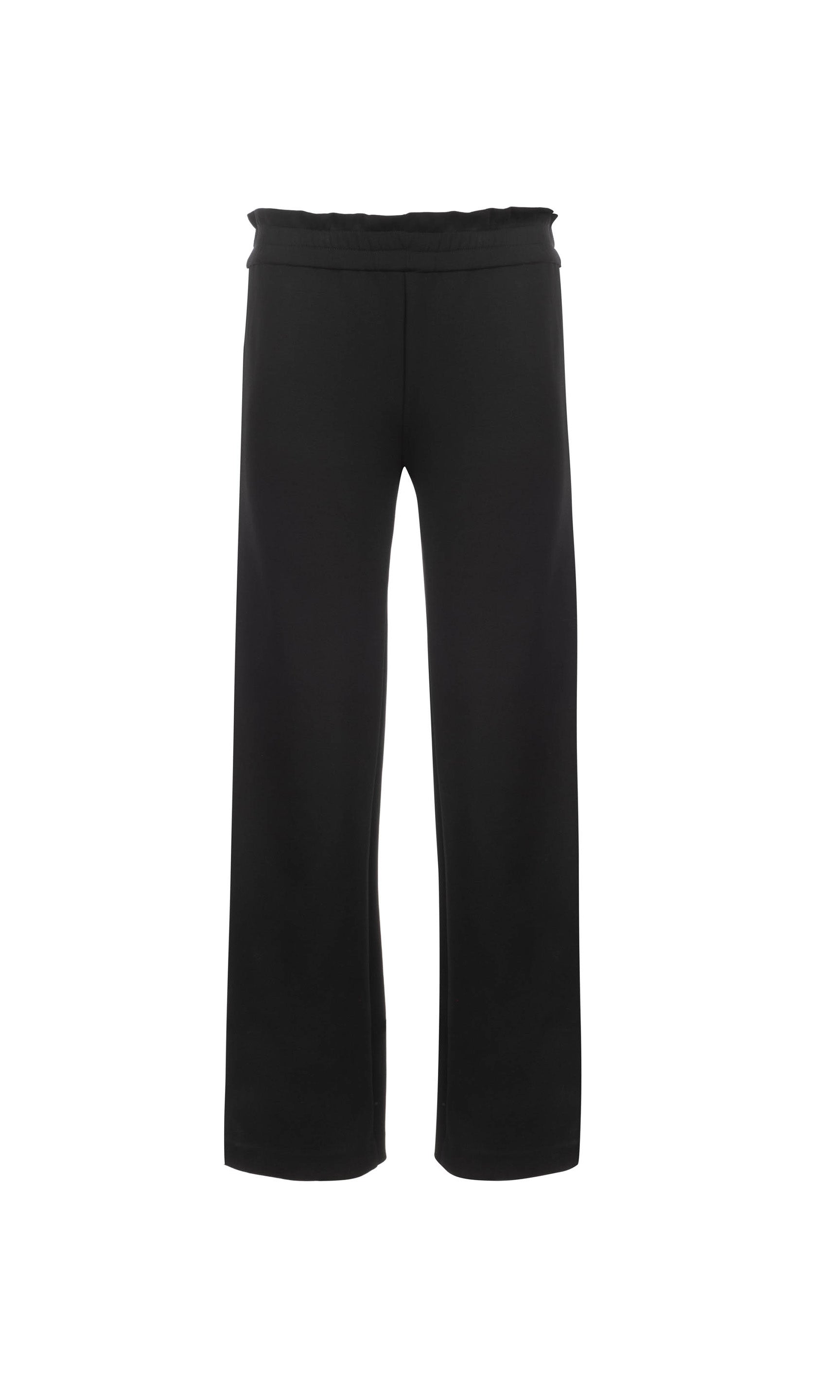 ghost image of the Zola scuba pants in black with an elastic waistband
