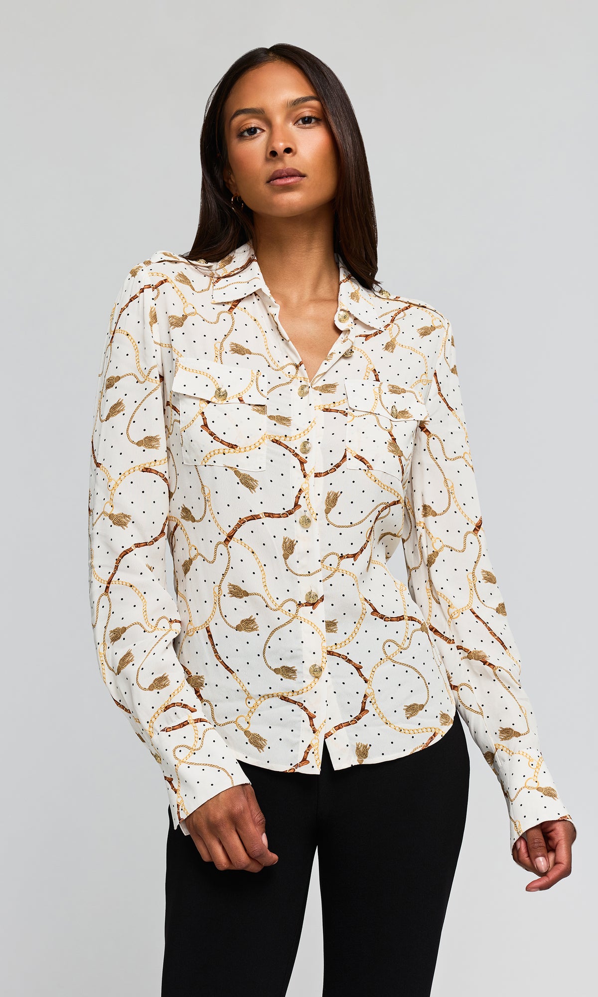 Allure Chain Georgette Shirt