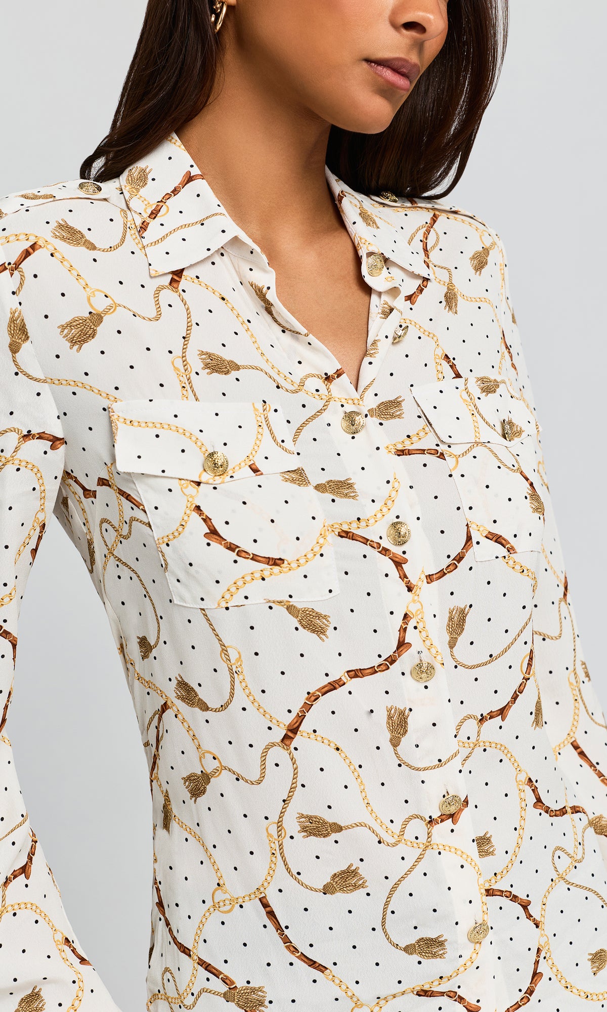 Allure Chain Georgette Shirt