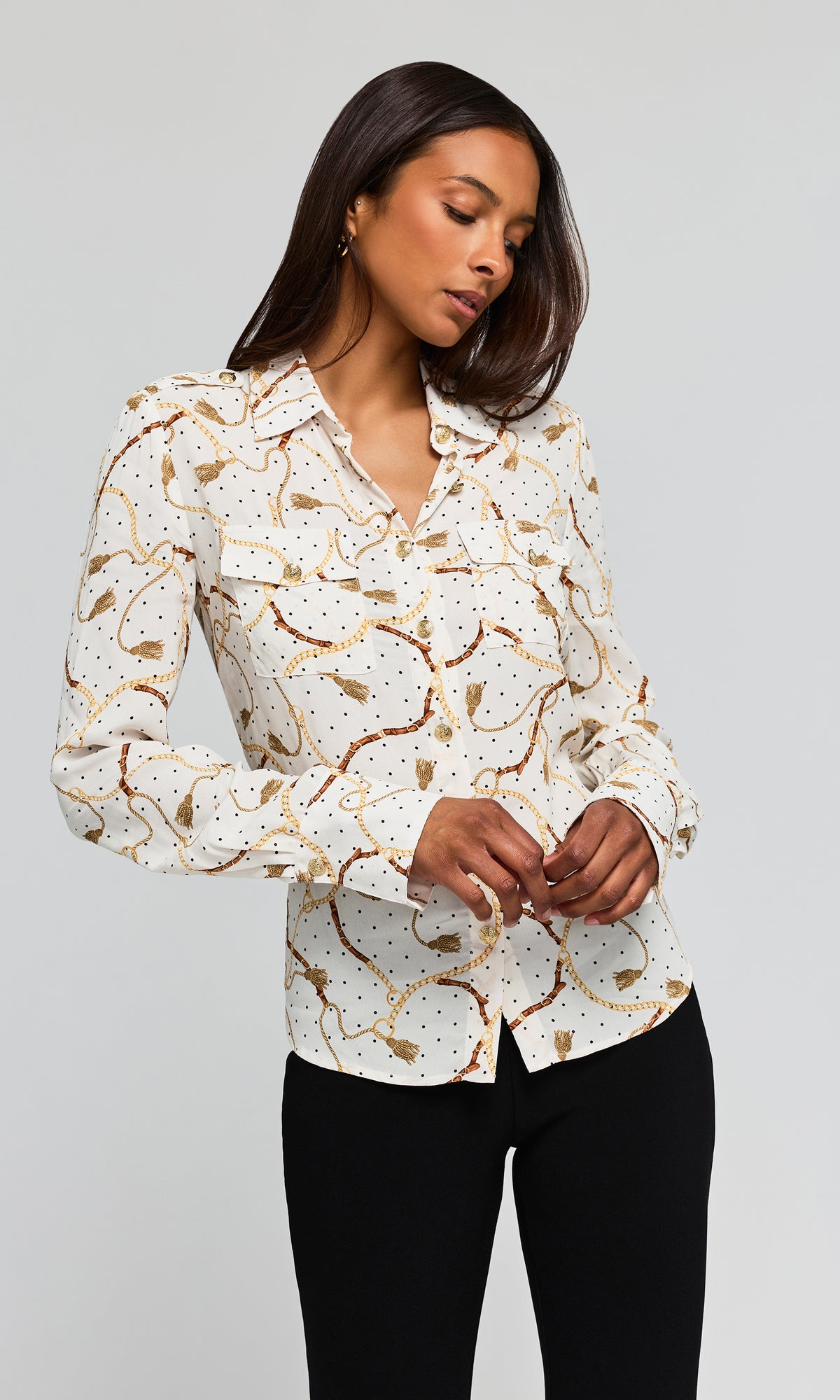 Allure Chain Georgette Shirt