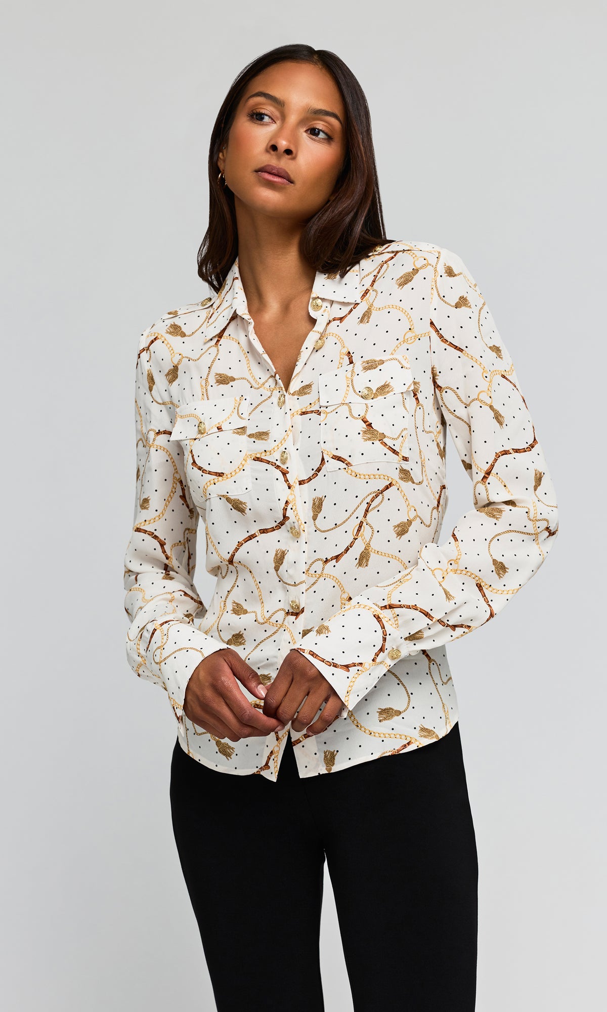 Allure Chain Georgette Shirt