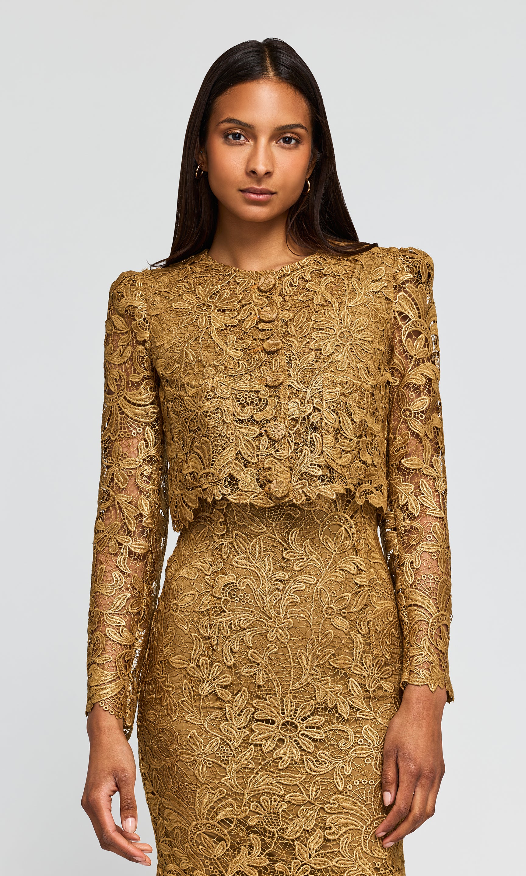 Baila Metallic Guipure Jacket