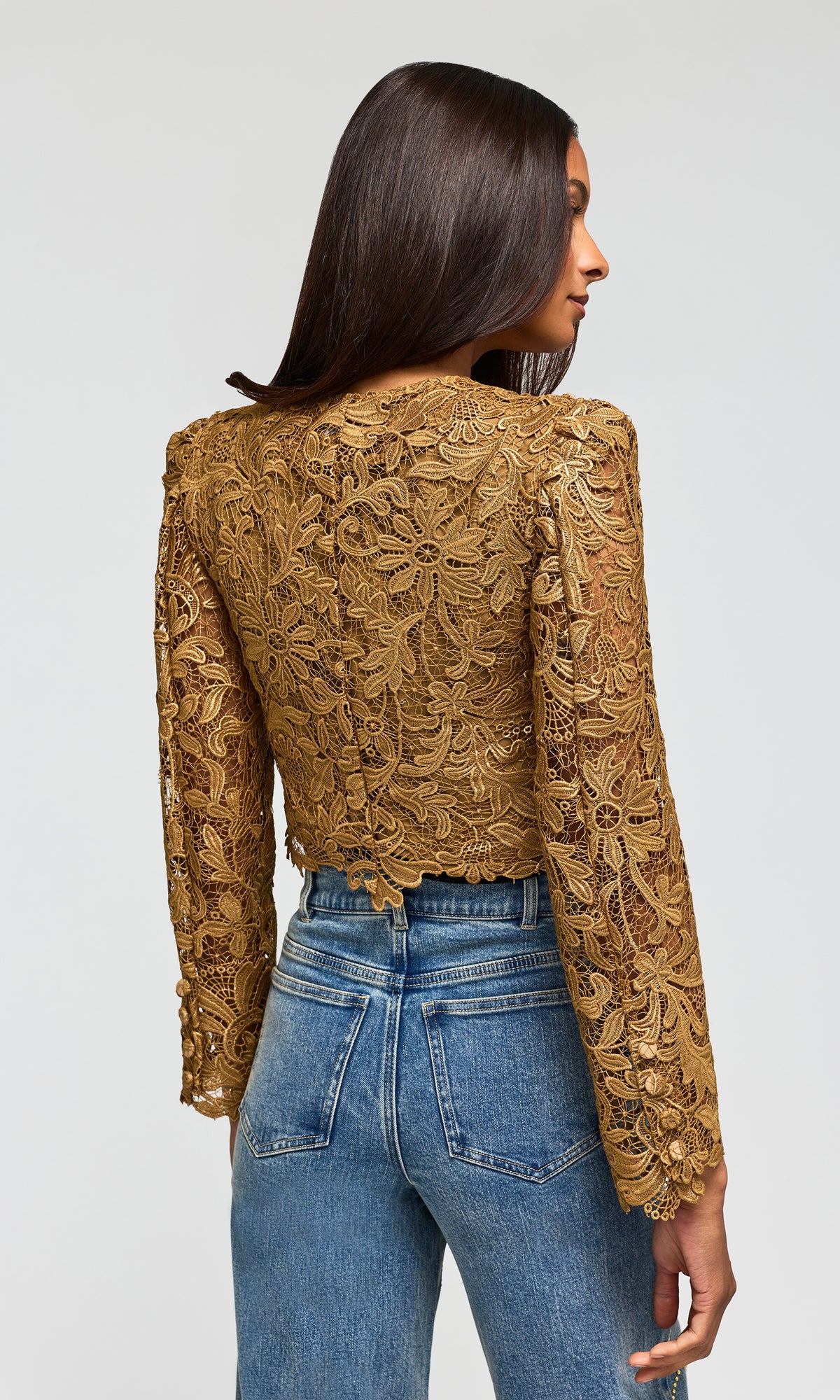 Baila Metallic Guipure Jacket