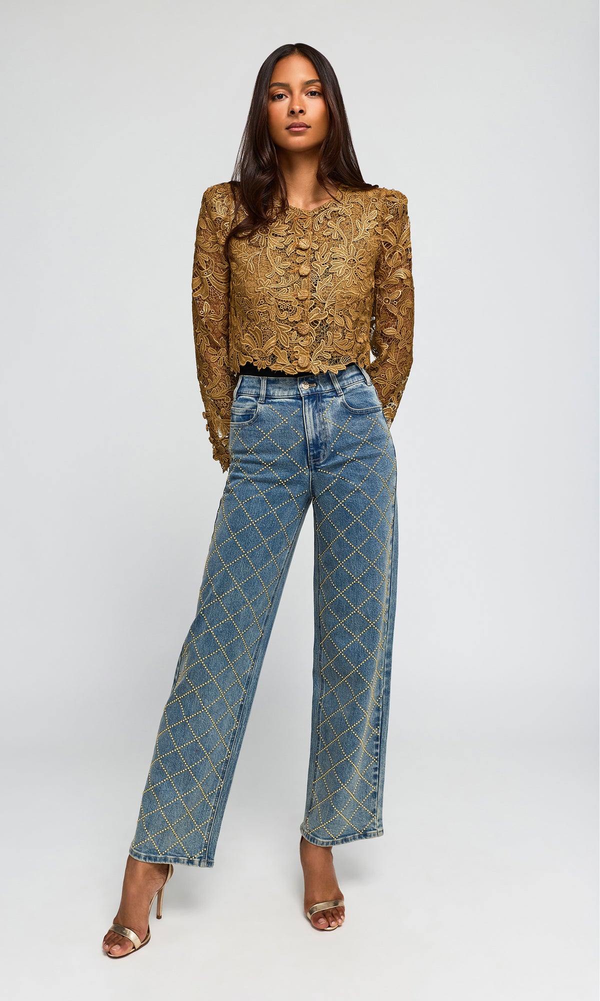 Baila Metallic Guipure Jacket
