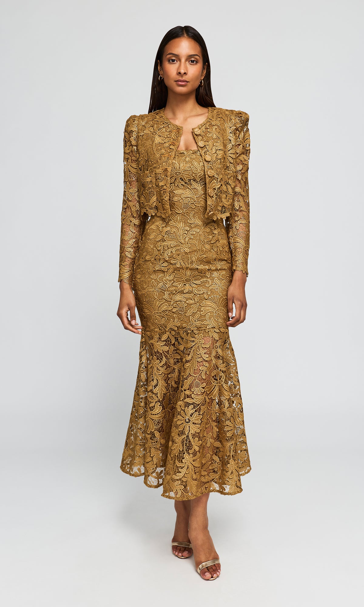 Baila Metallic Guipure Jacket