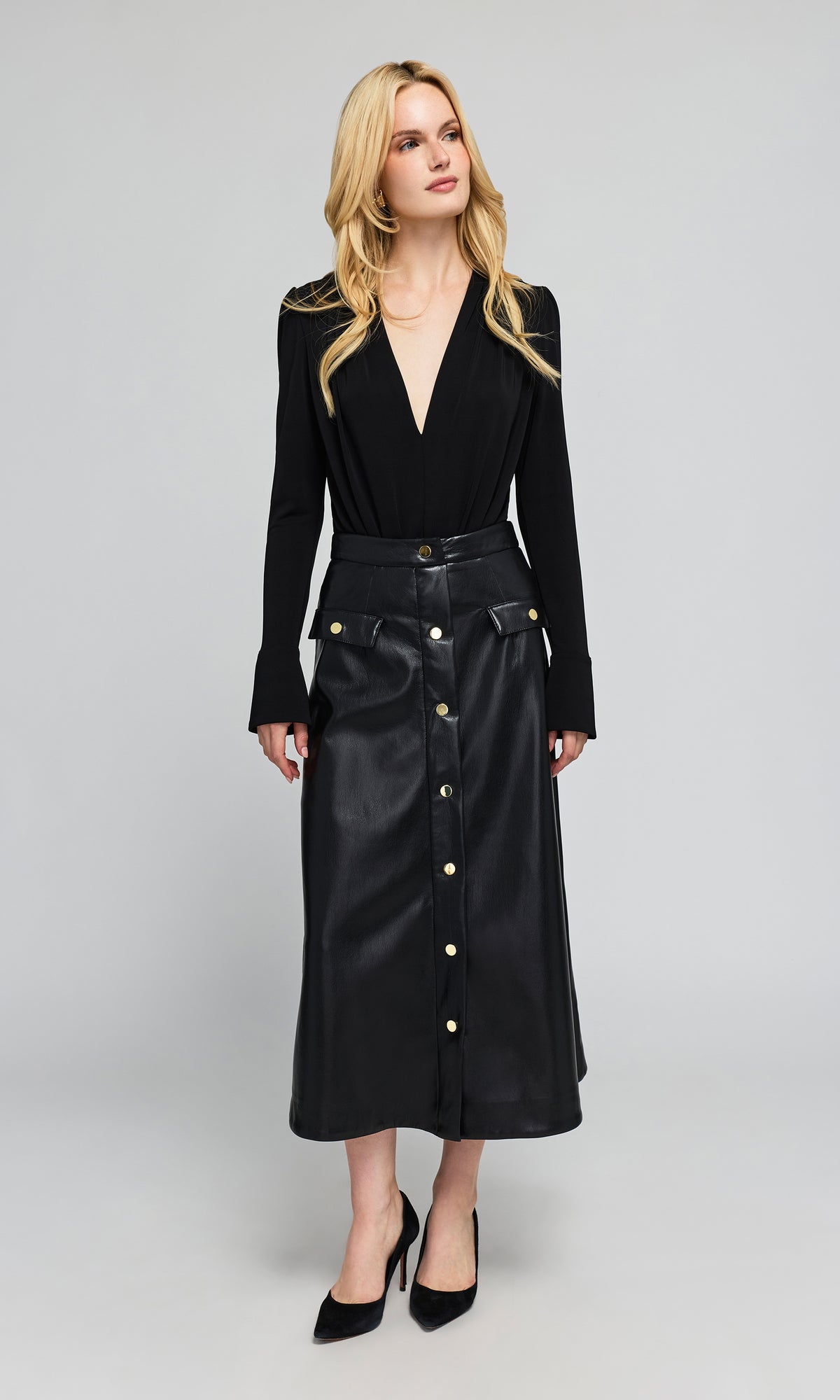 Mary Vegan Leather Skirt
