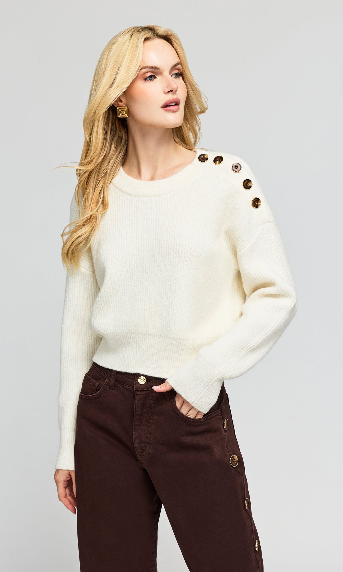 Fiora Button Sweater