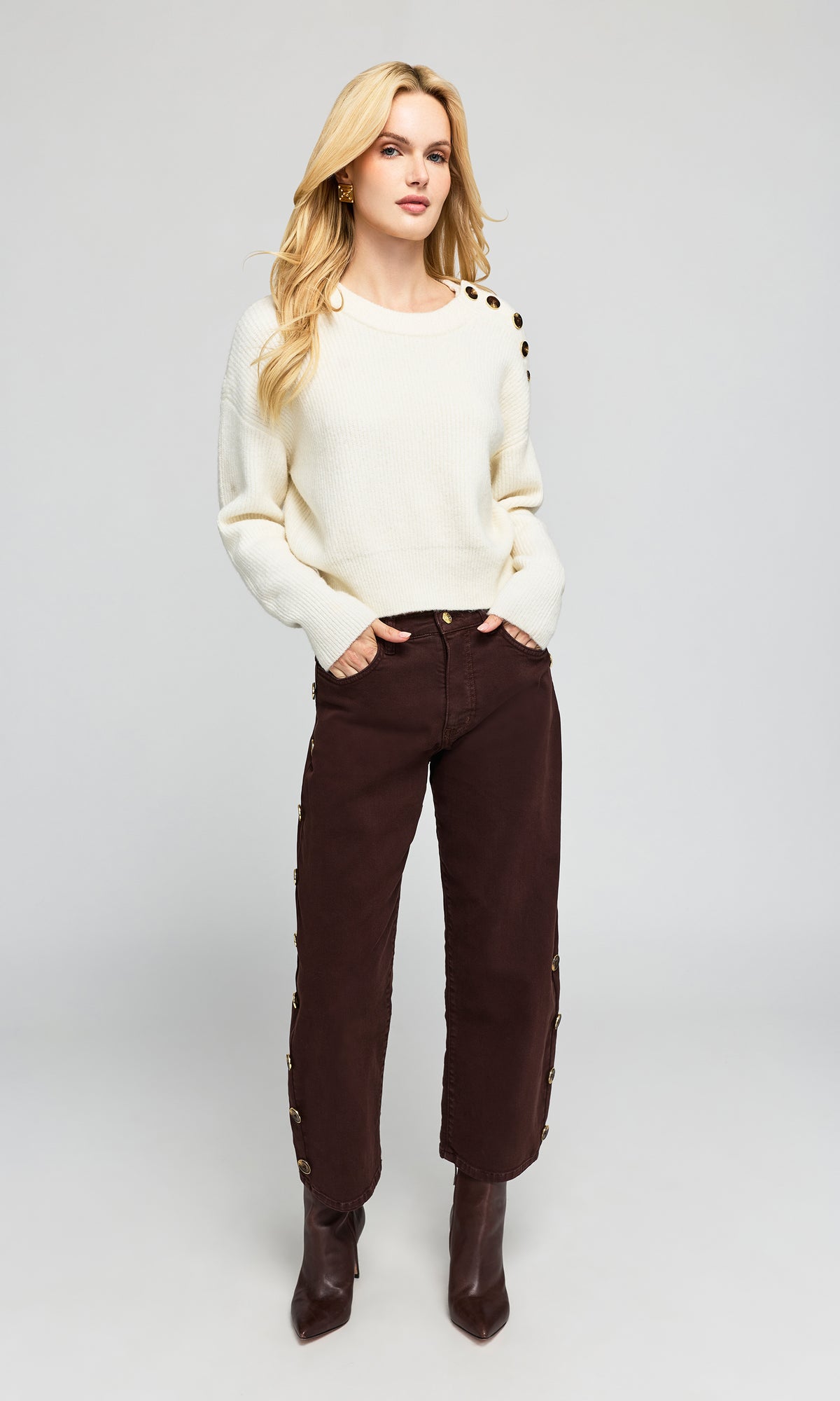 Fiora Button Sweater