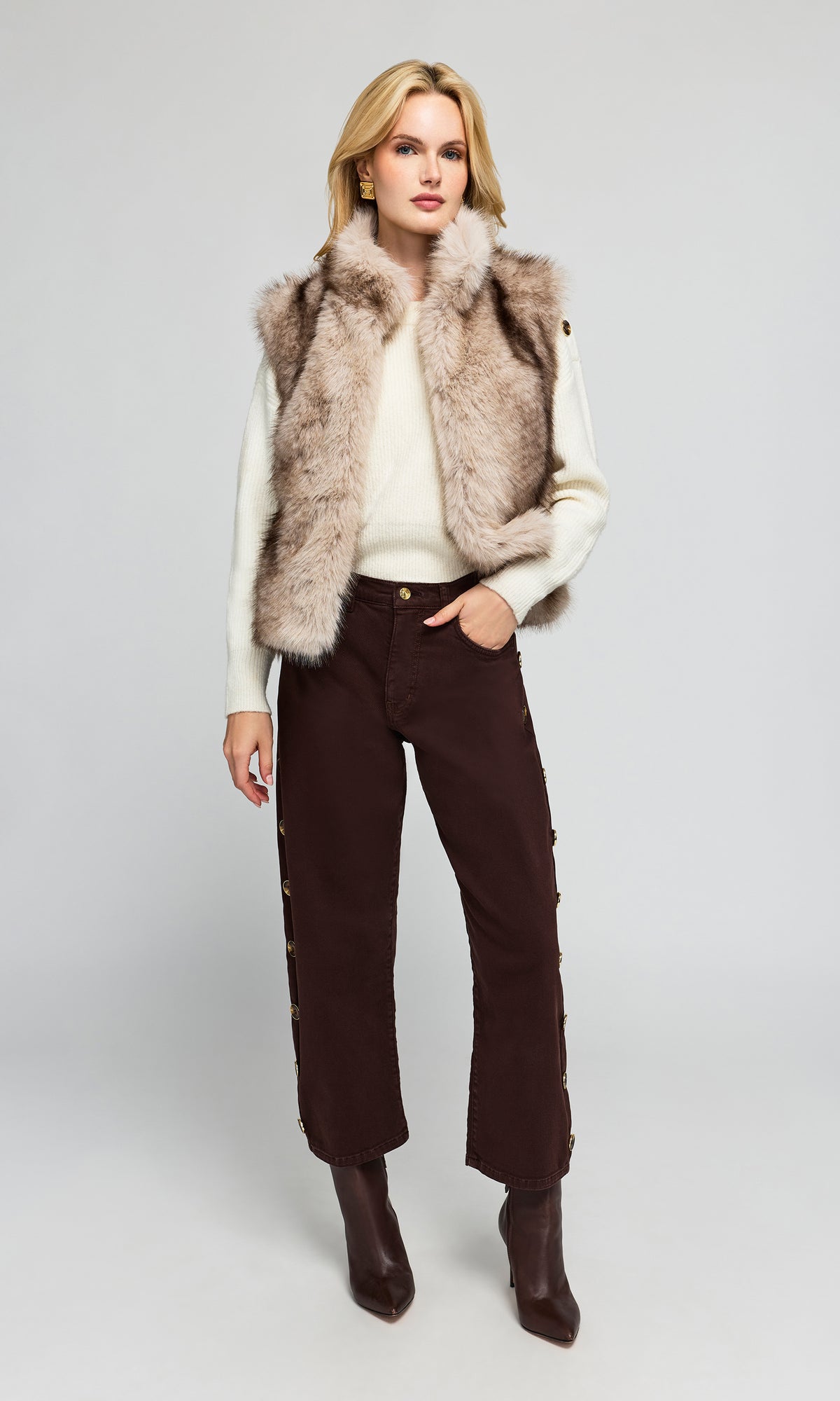 Helena Faux Fur Vest