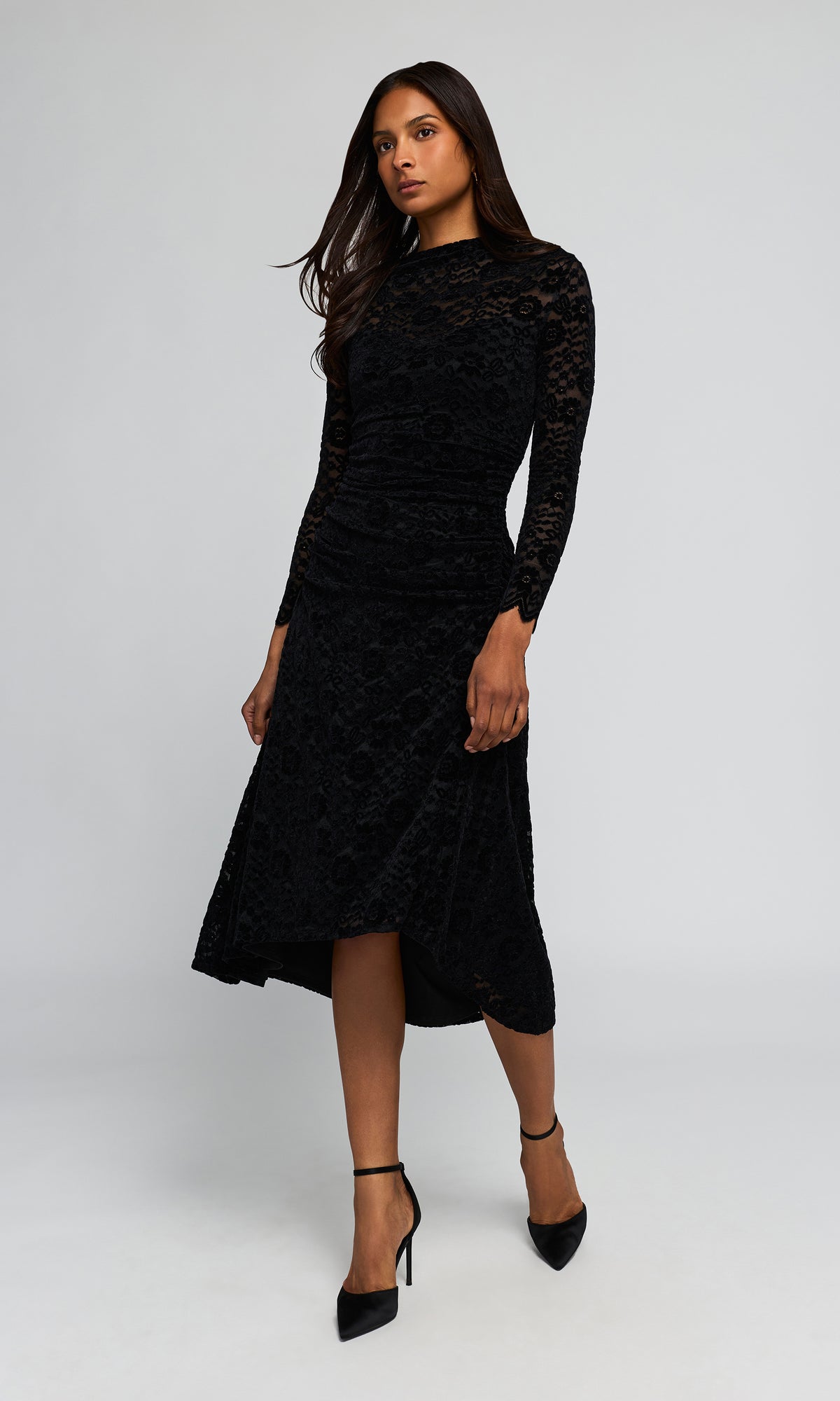 Karmen Velvet Lace Dress