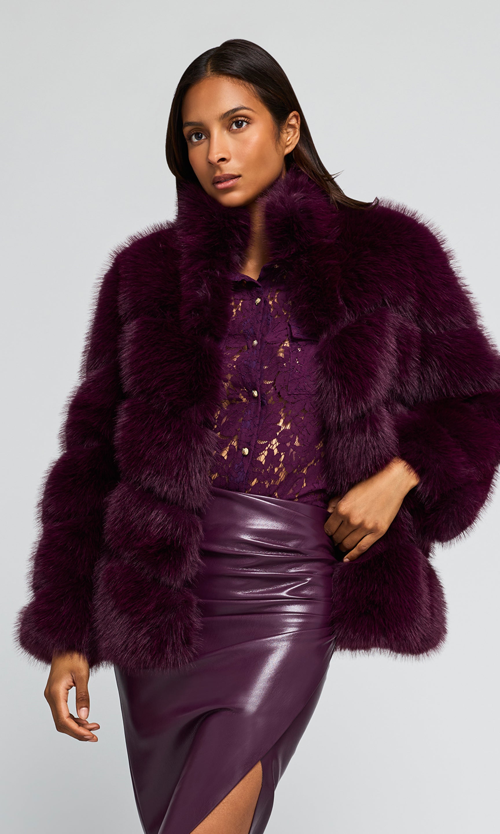 Louisa Faux Fur Jacket