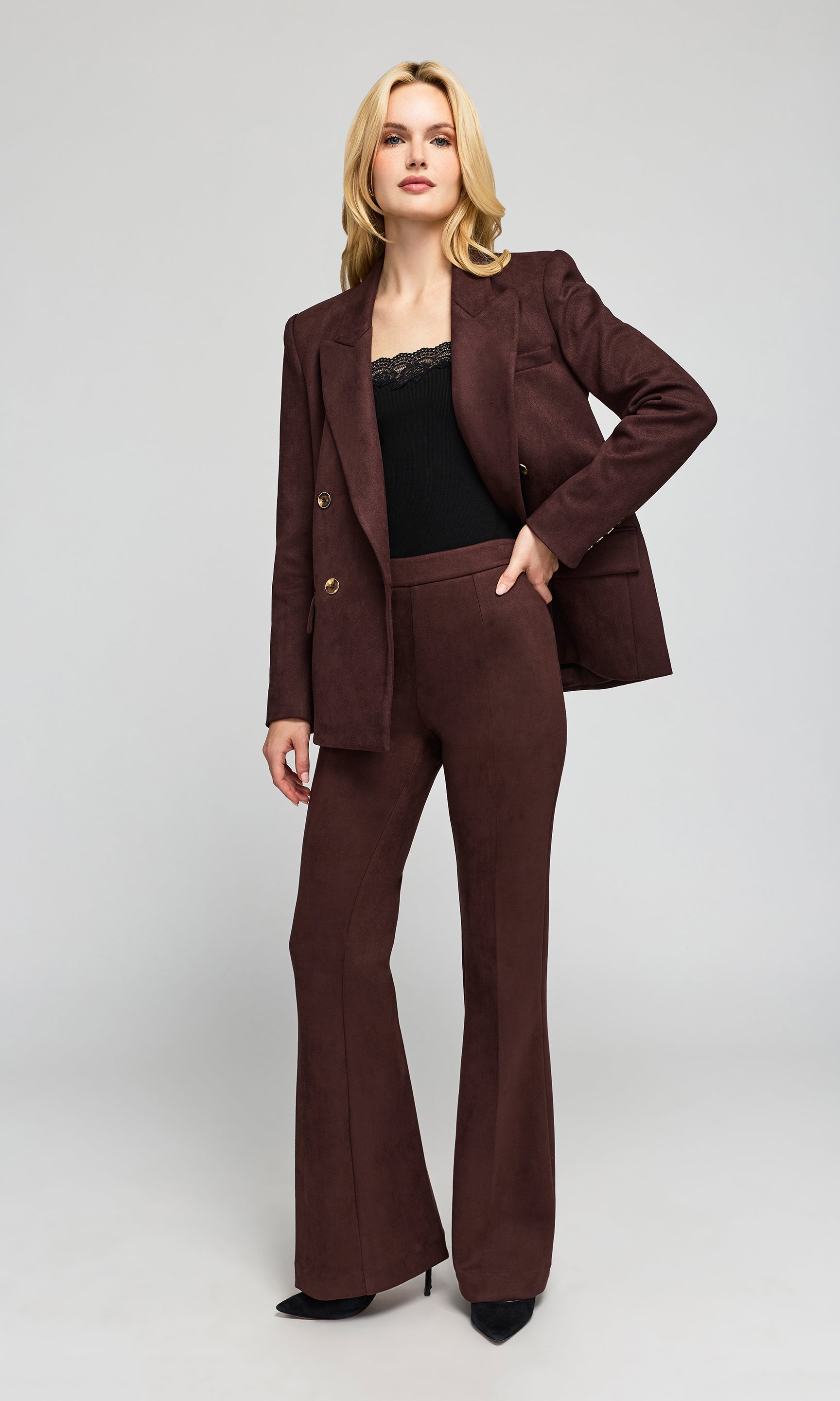 Elise Stretch Suede Pants