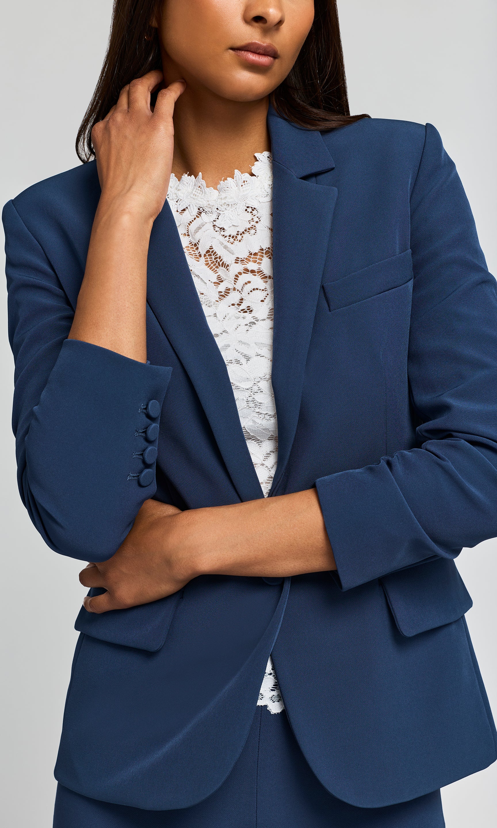 Meadow Crepe Blazer