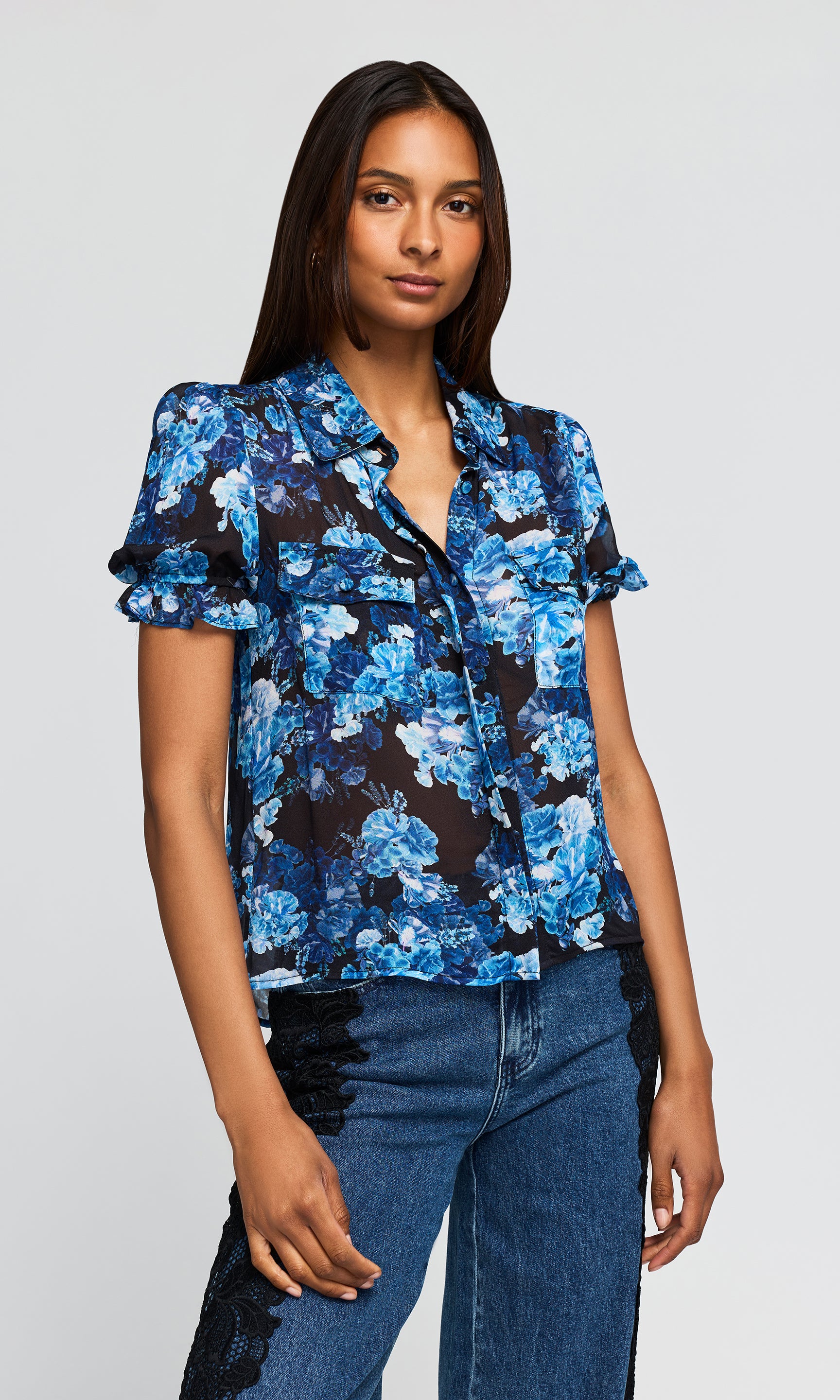 Mina Floral Georgette Shirt