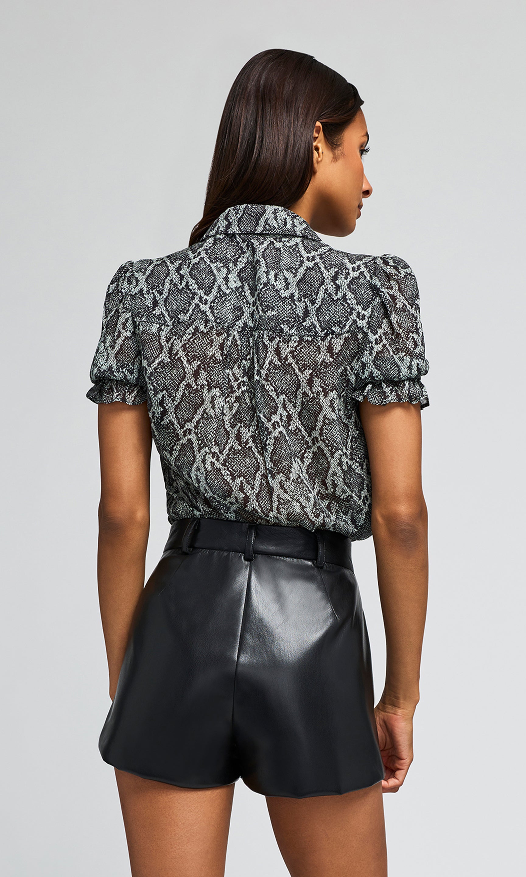 Mina Snake Georgette Shirt