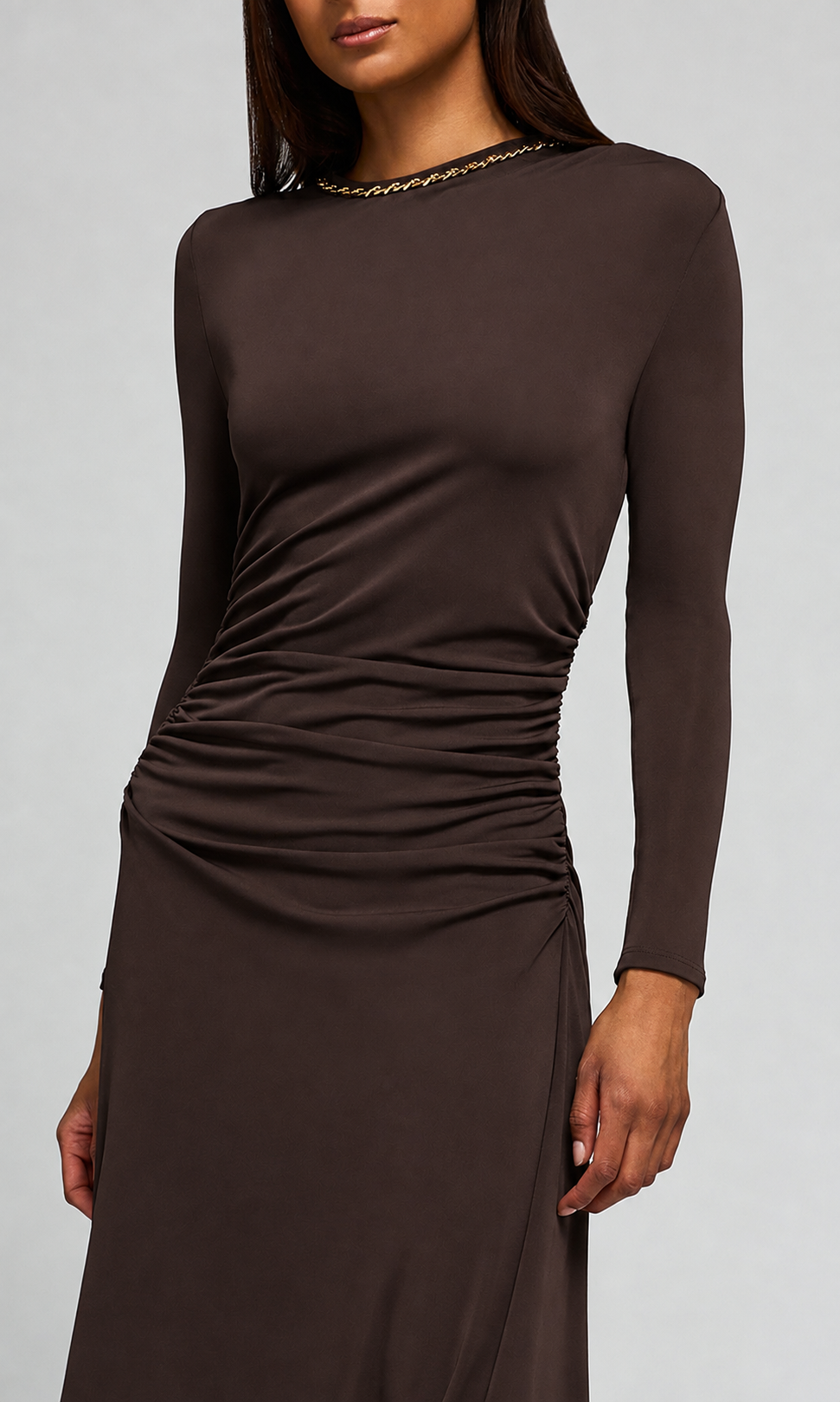 Saffira Chain Jersey Dress